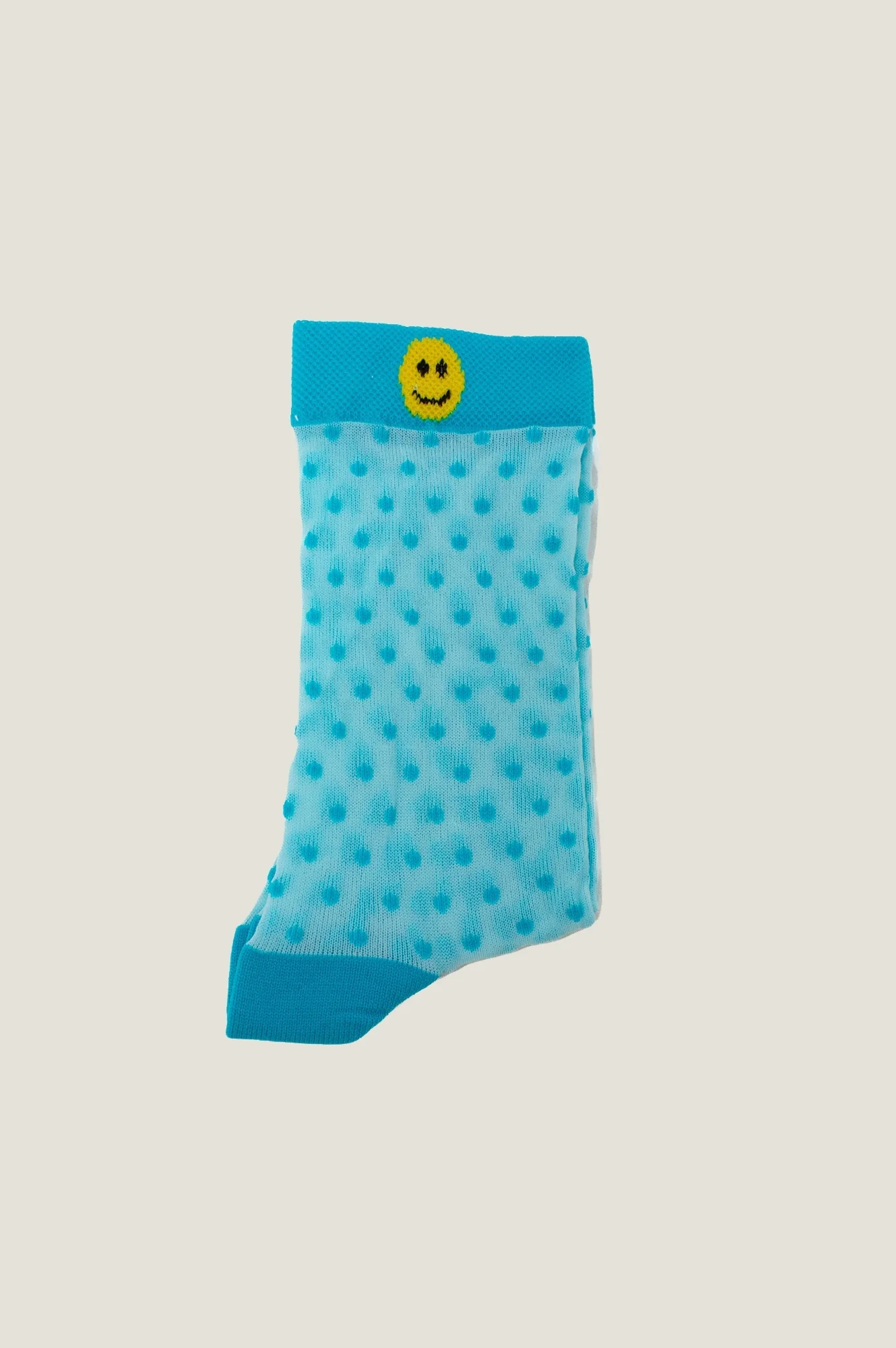 Spot Smiley Sock | Blue