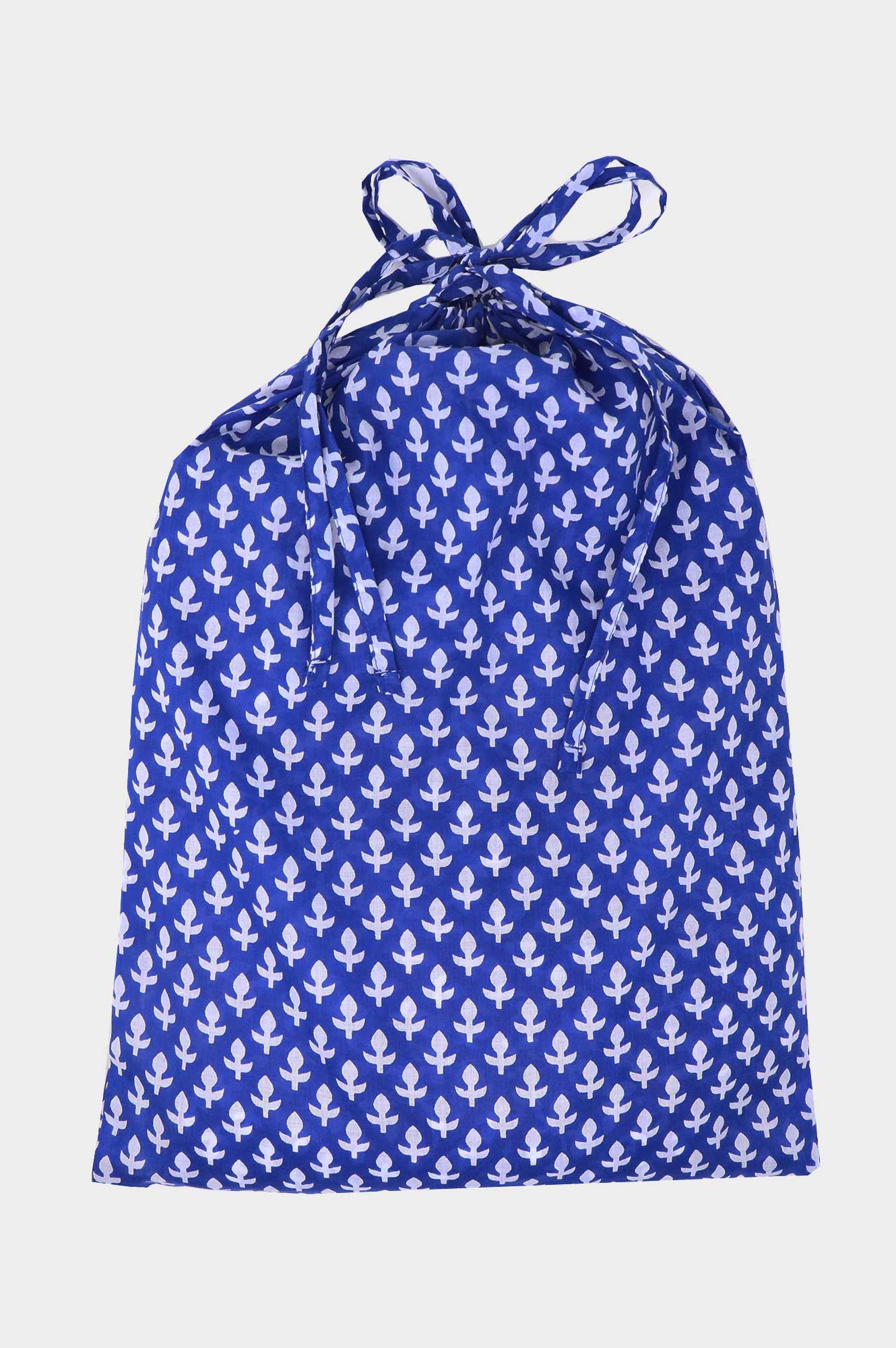 Pyjama Set | Leaf Blue/White