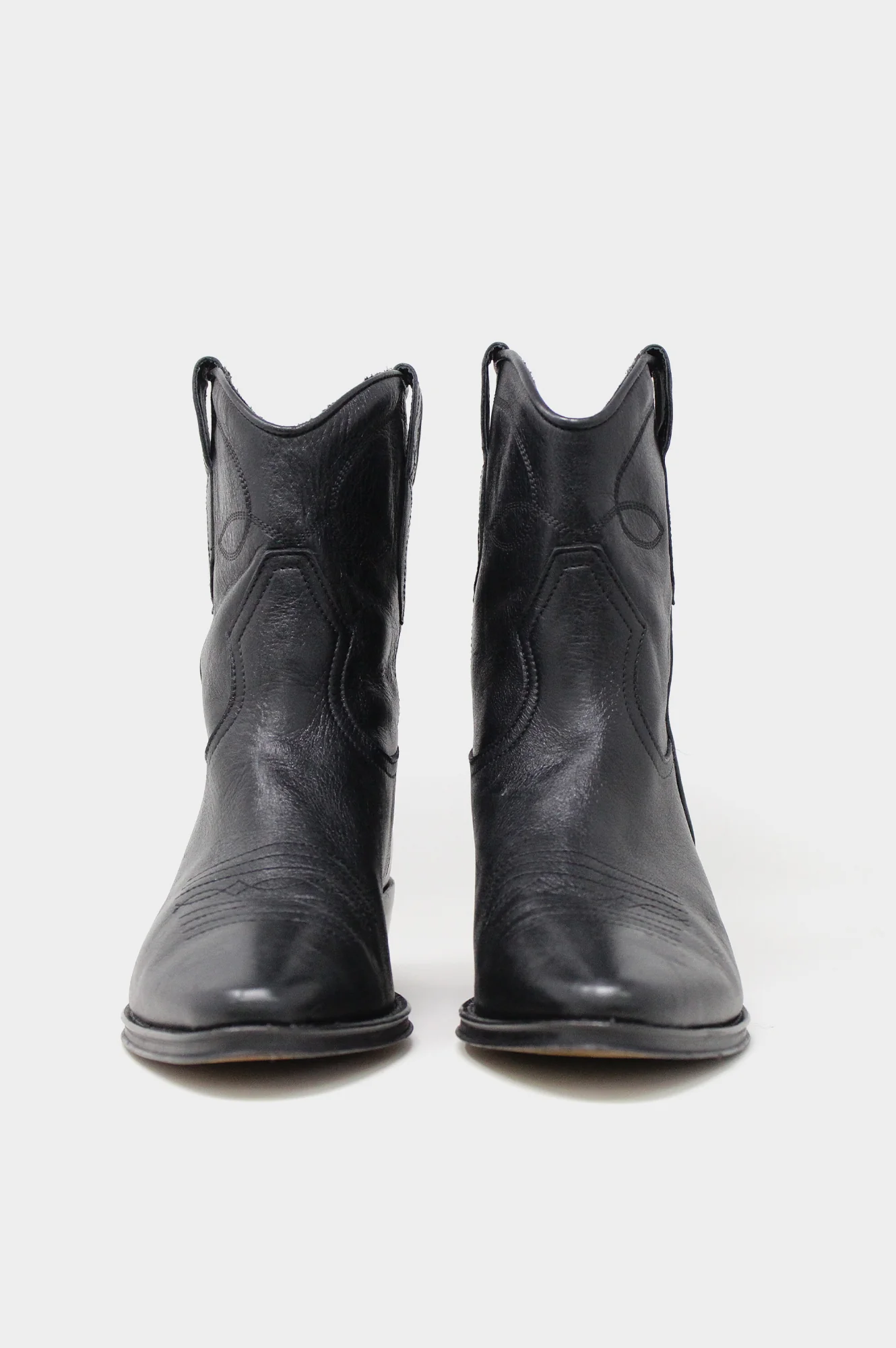 ALPE Camilla Short Cowboy Boots | Black