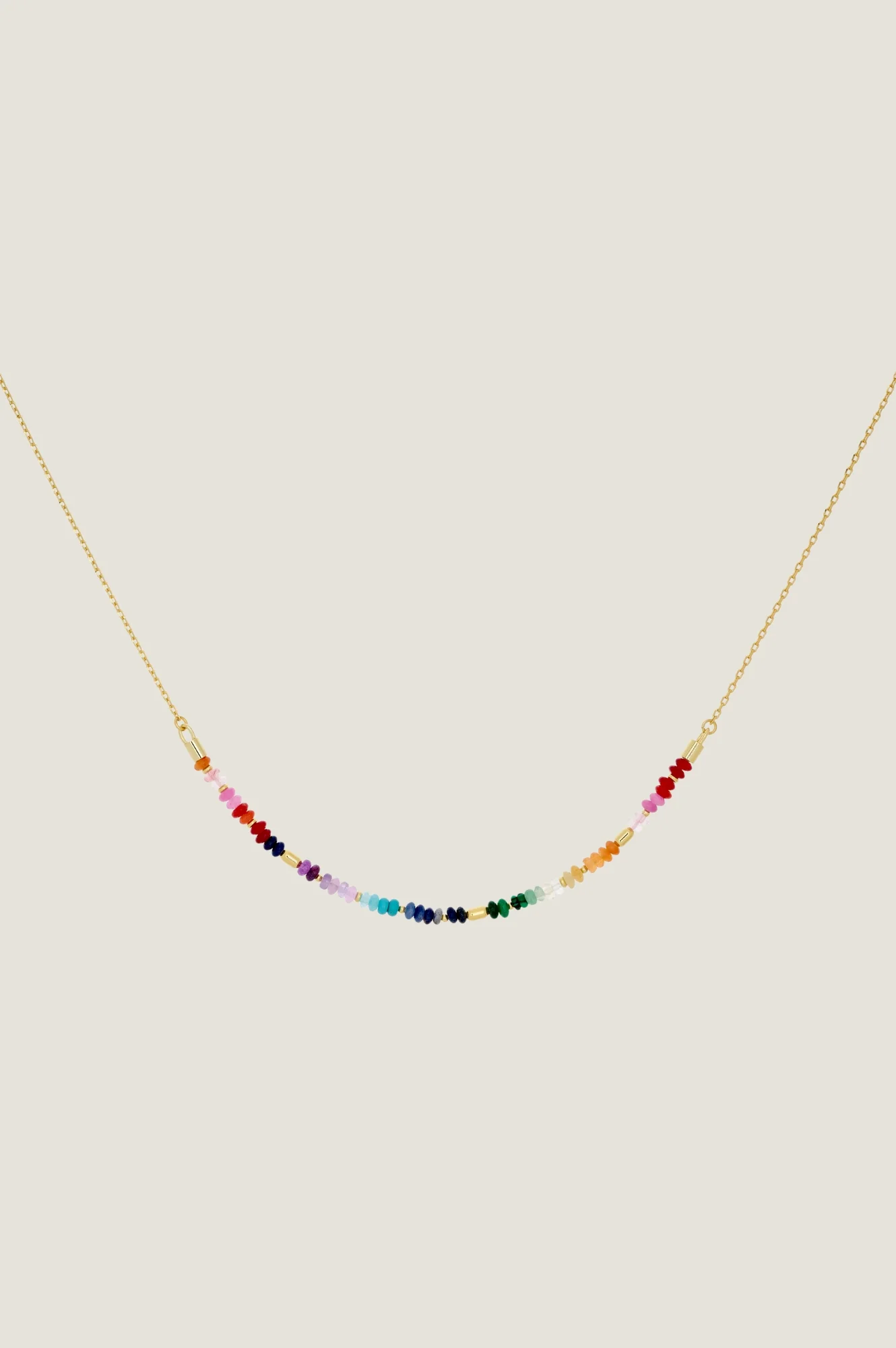 Skye Necklace | Gold & Rainbow