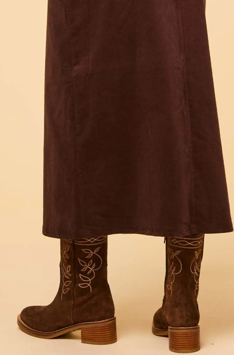 ALPE Ella Suede Boots | Chocolate