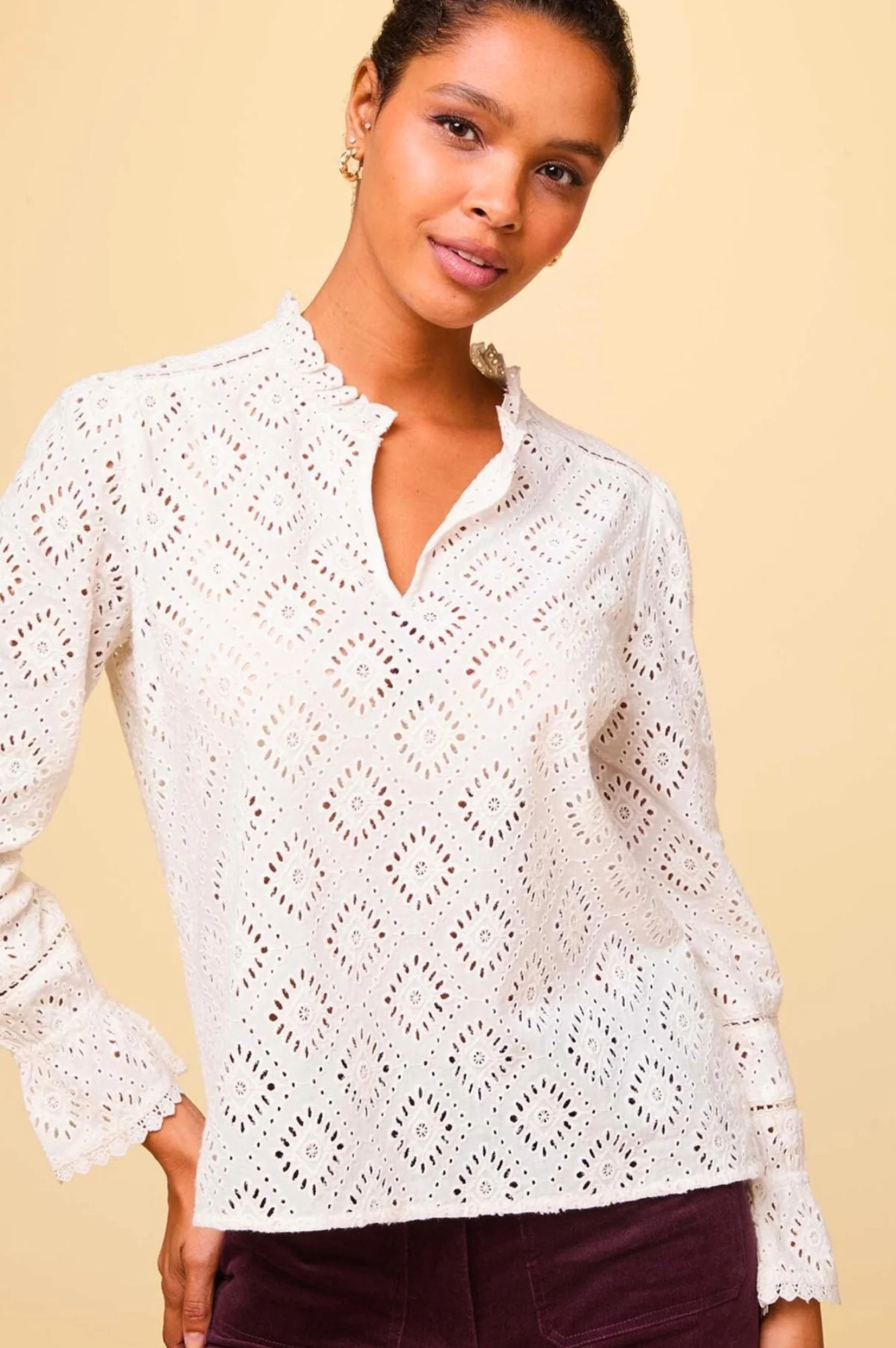 Flo Blouse | Ivory