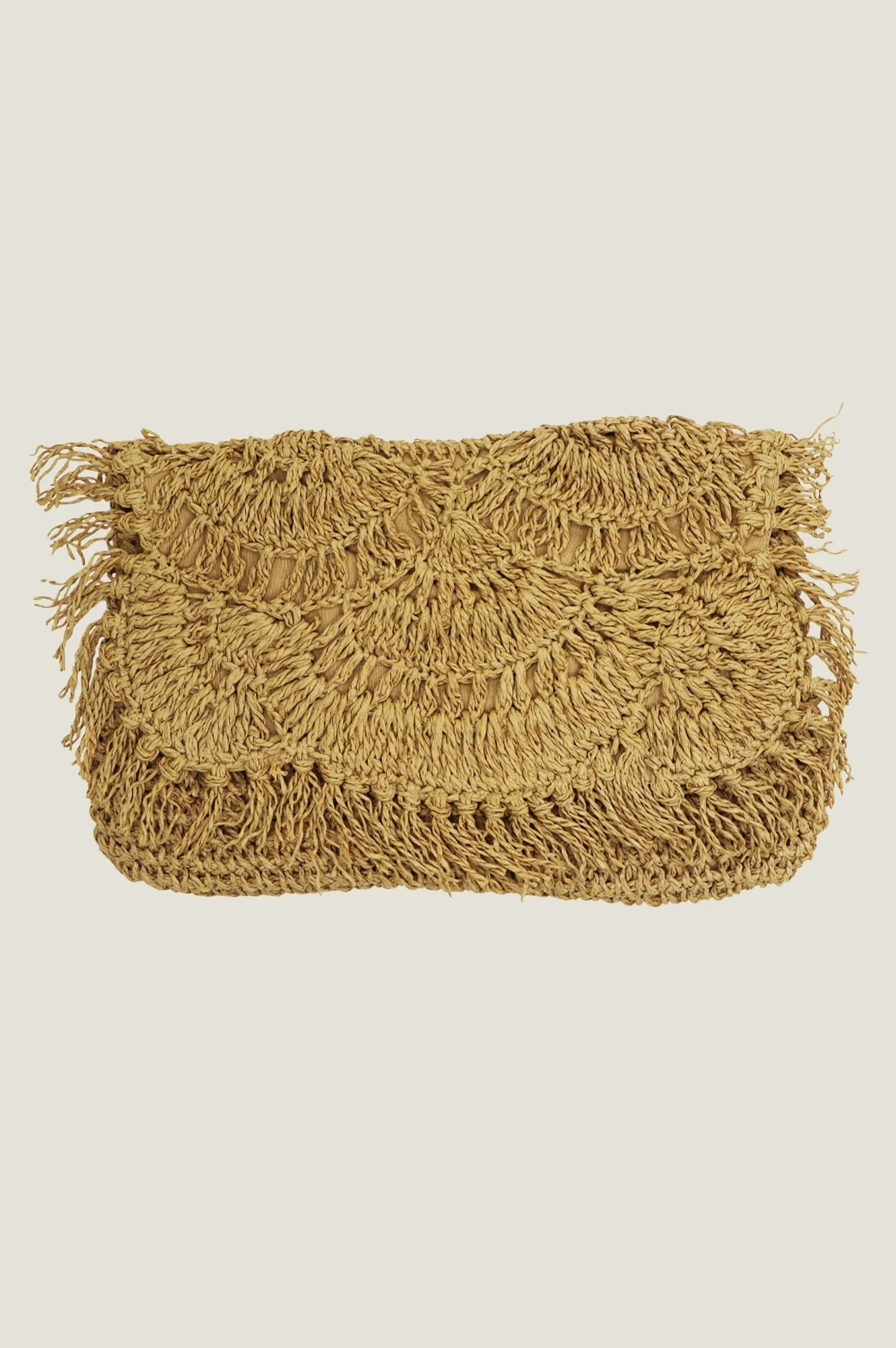 Sirene Raffia Clutch | Natural