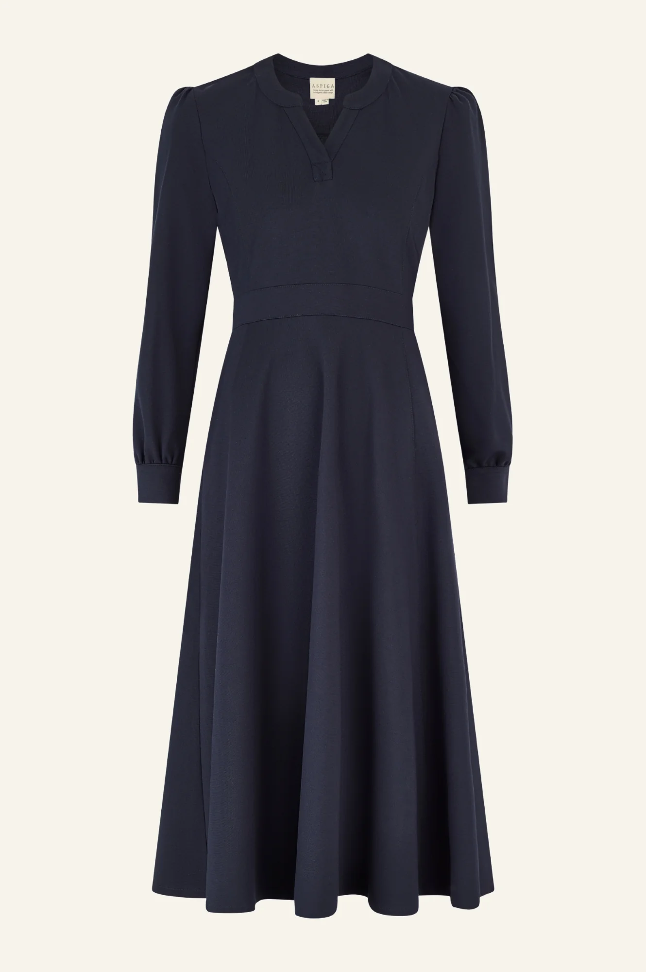 Luna EcoVero™ Midi Dress | Navy