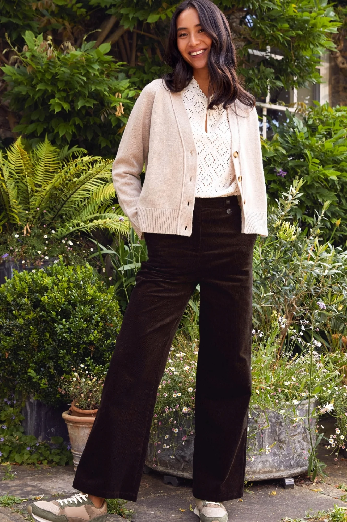 Merino Wool Swing Cardigan | Oat