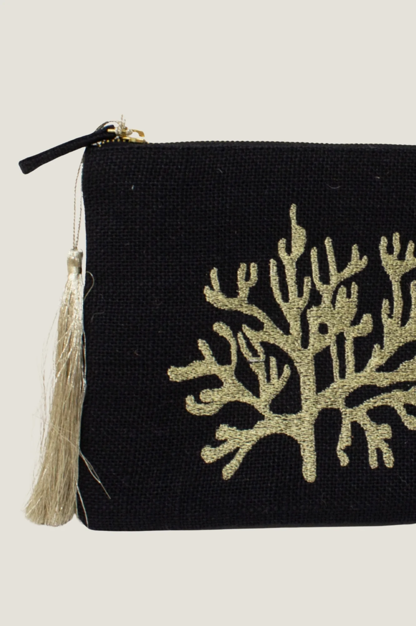 Coral Clutch | Black/Gold