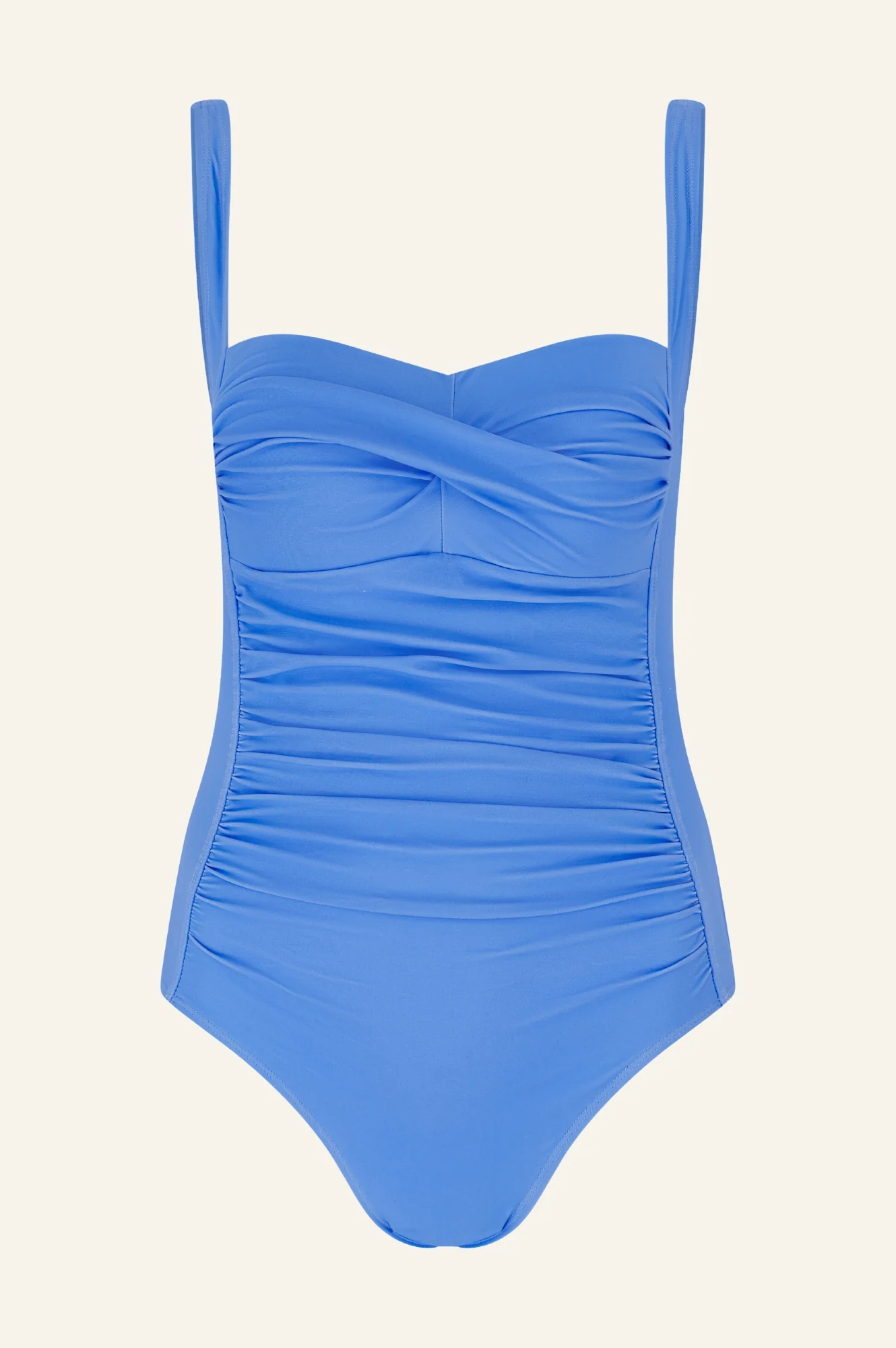 Recycled Ruched Swimsuit | Azure Blue