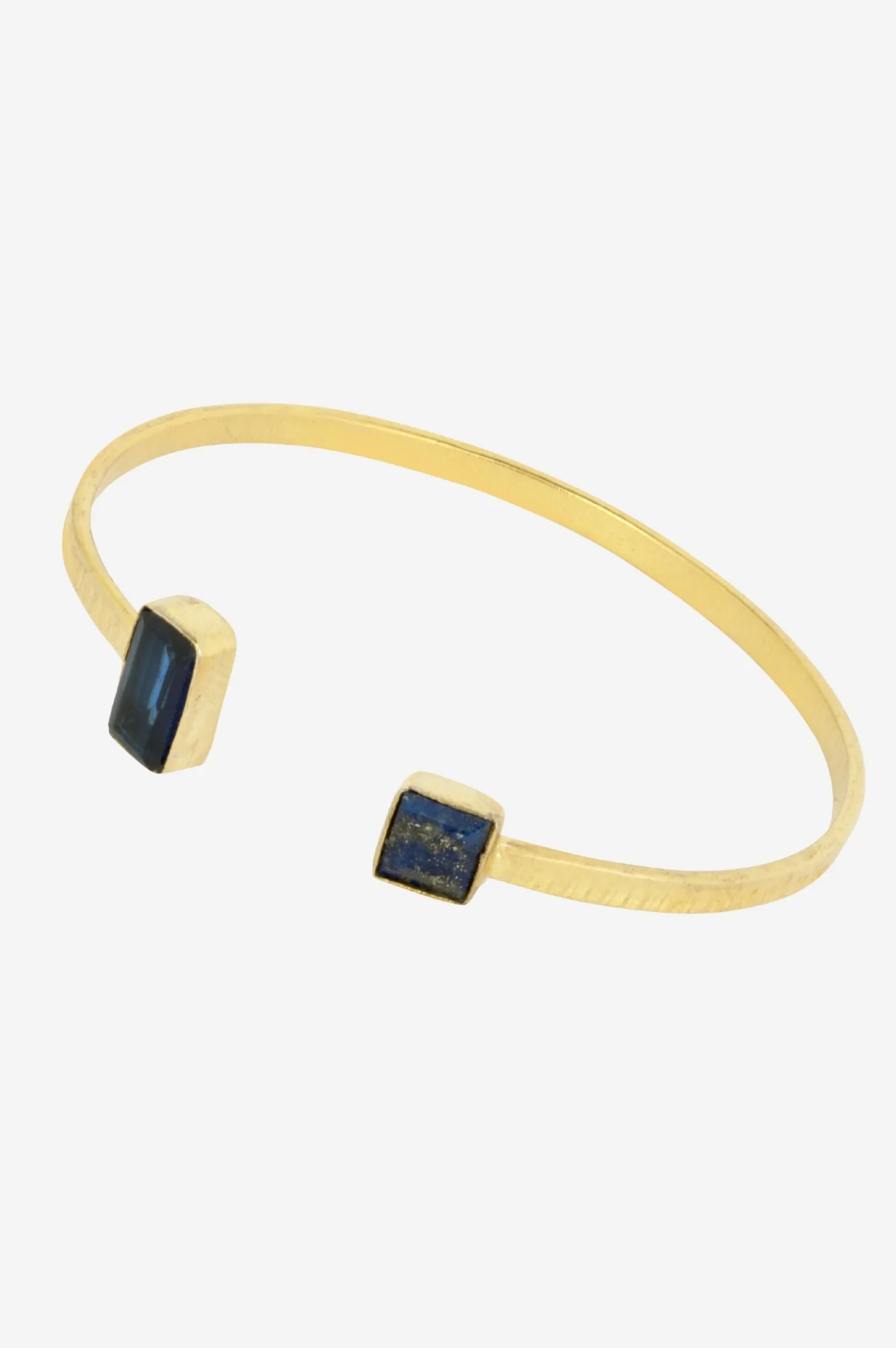 ASHIANA Palma Navy Bangle | Gold/Navy