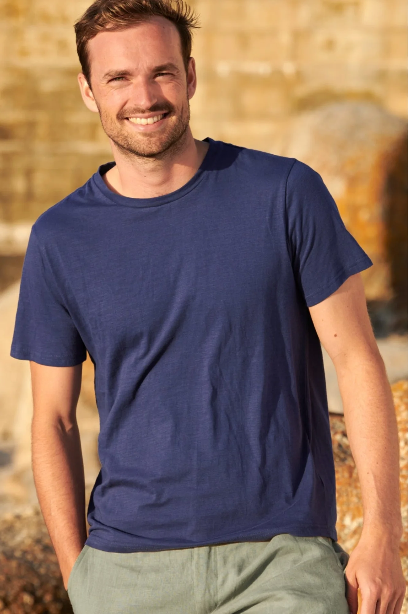 Men's Crew Neck T-Shirt | Navy