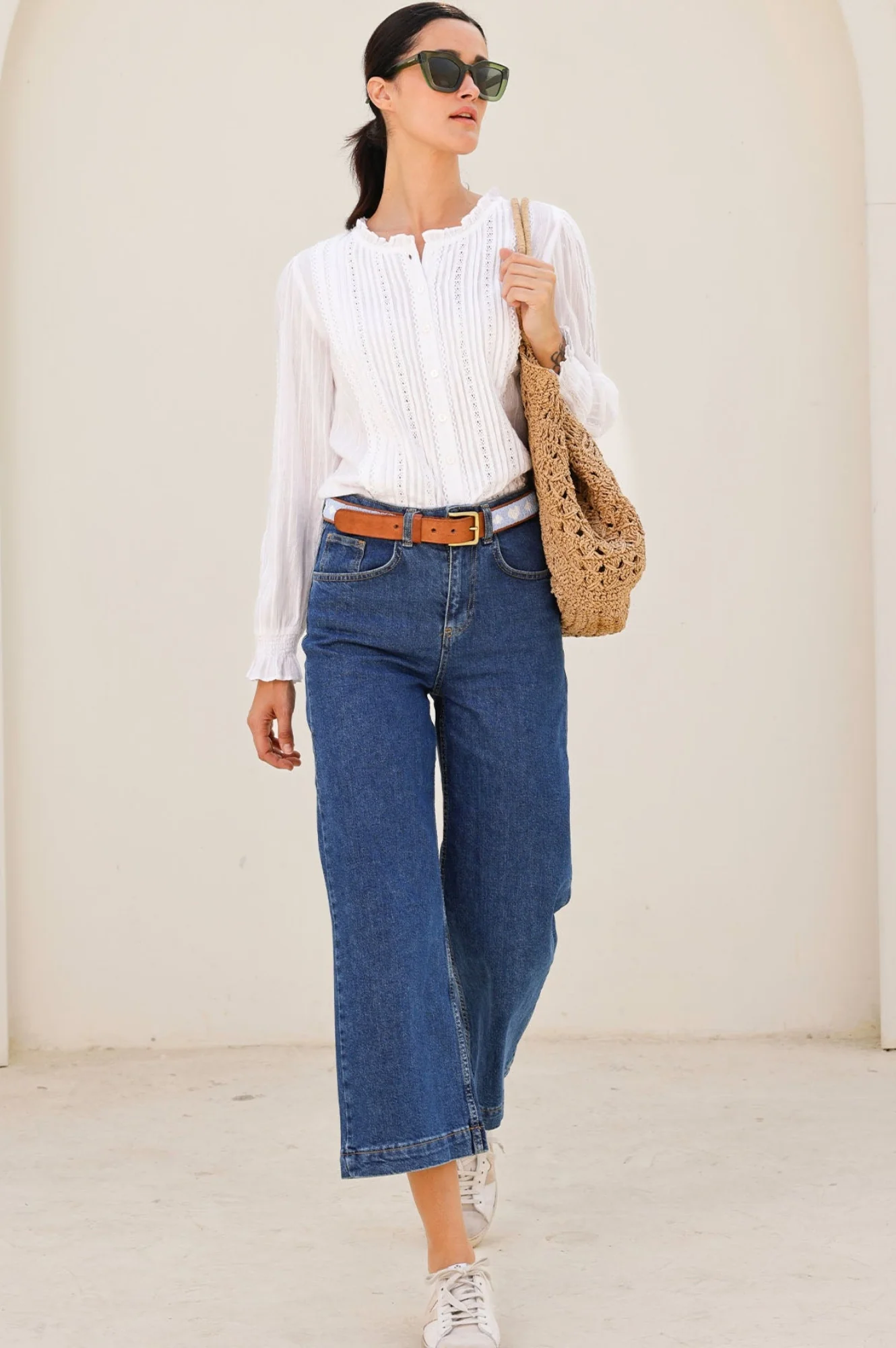 Vienna Long Sleeve Blouse | White