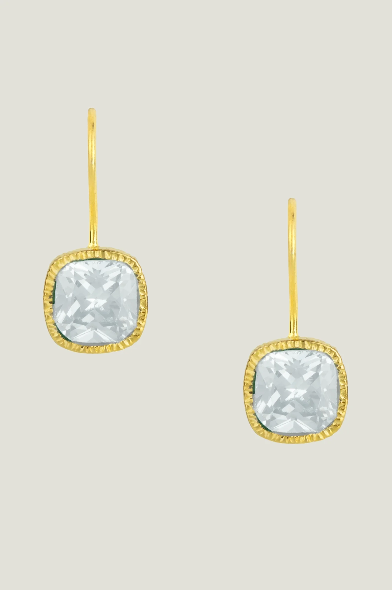 ASHIANA Lois Earrings | Clear Glass