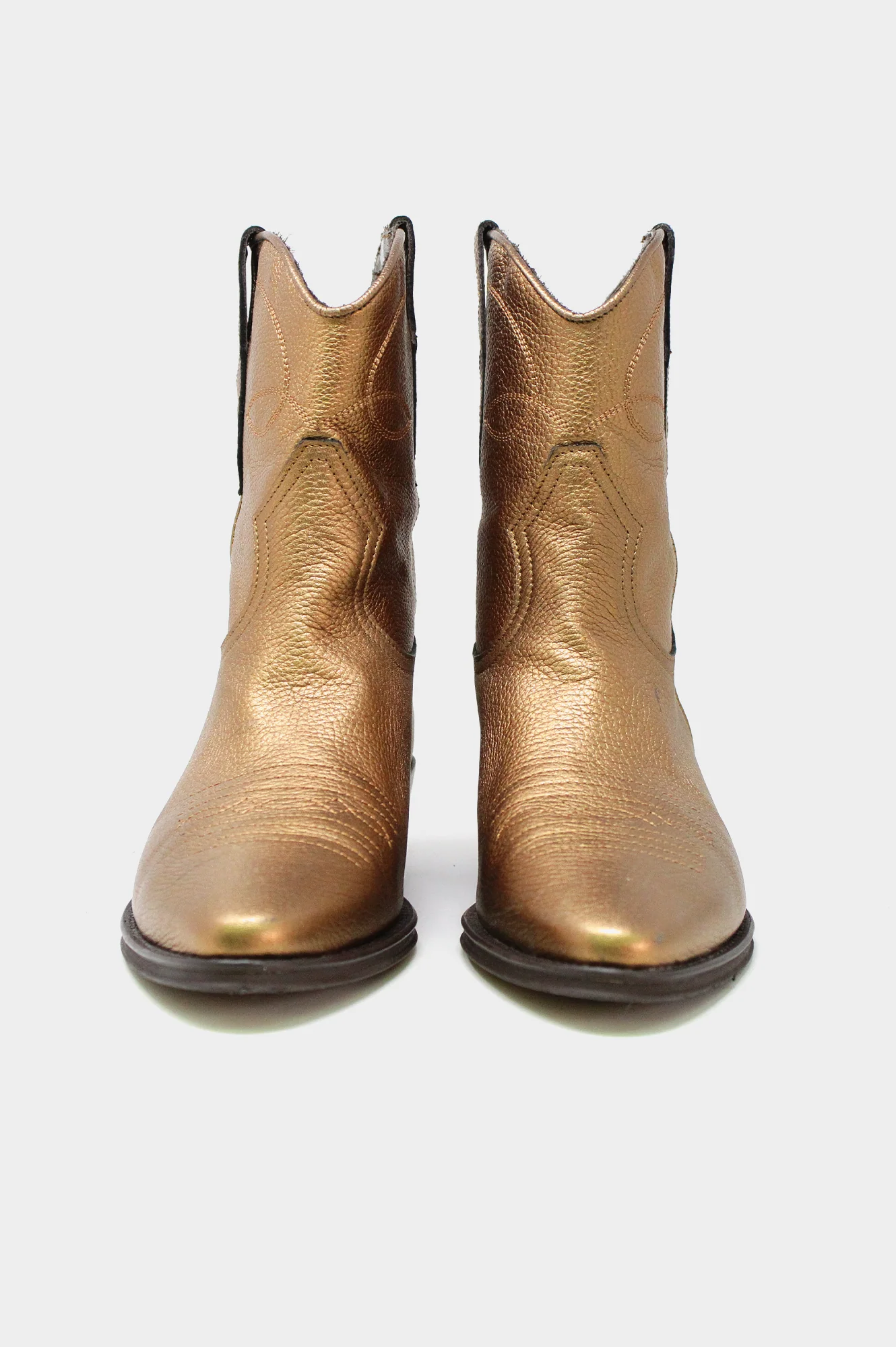 ALPE Camilla Short Cowboy Boots | Copper