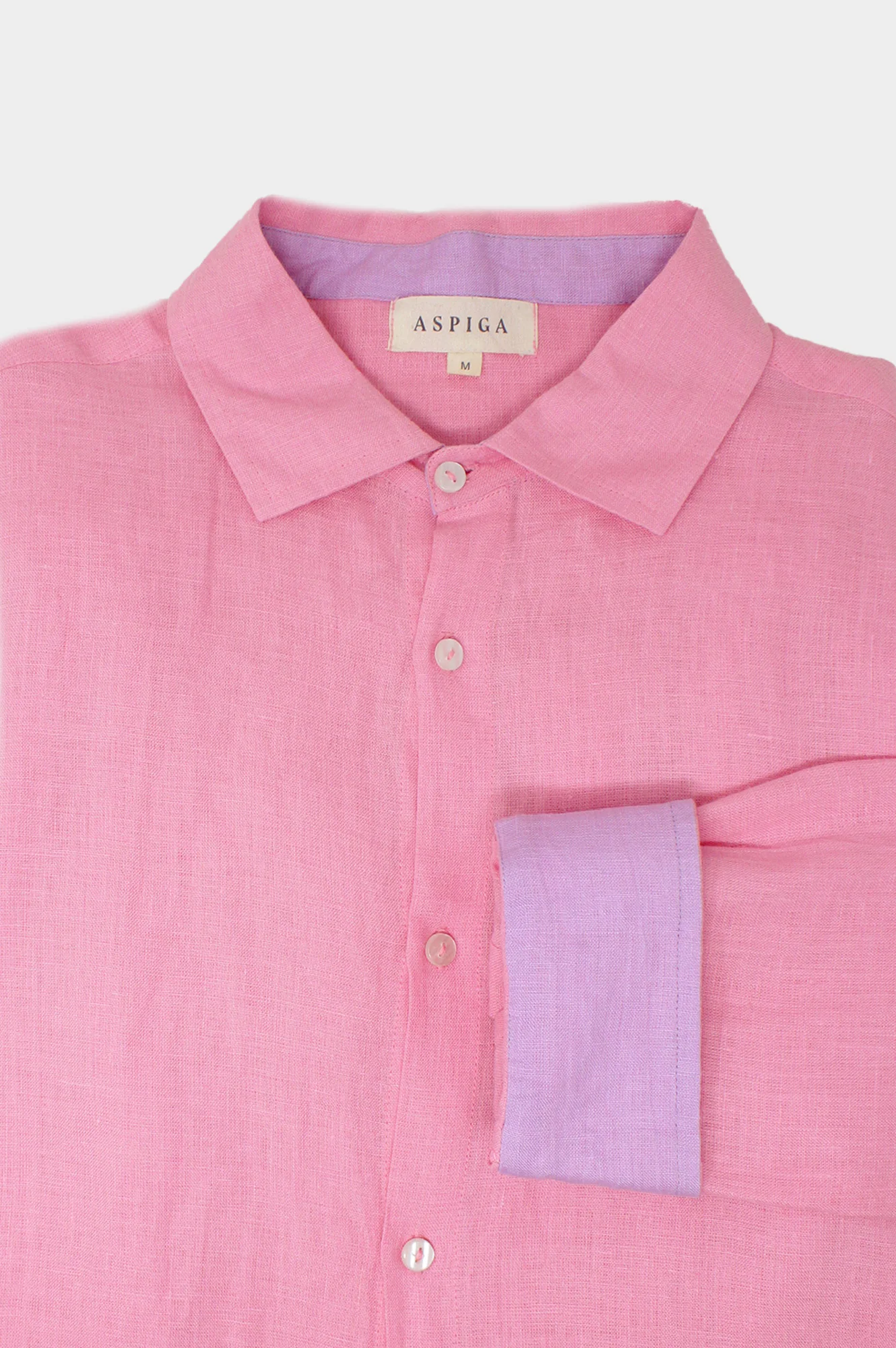 Men's Premium Linen Shirt | Pink
