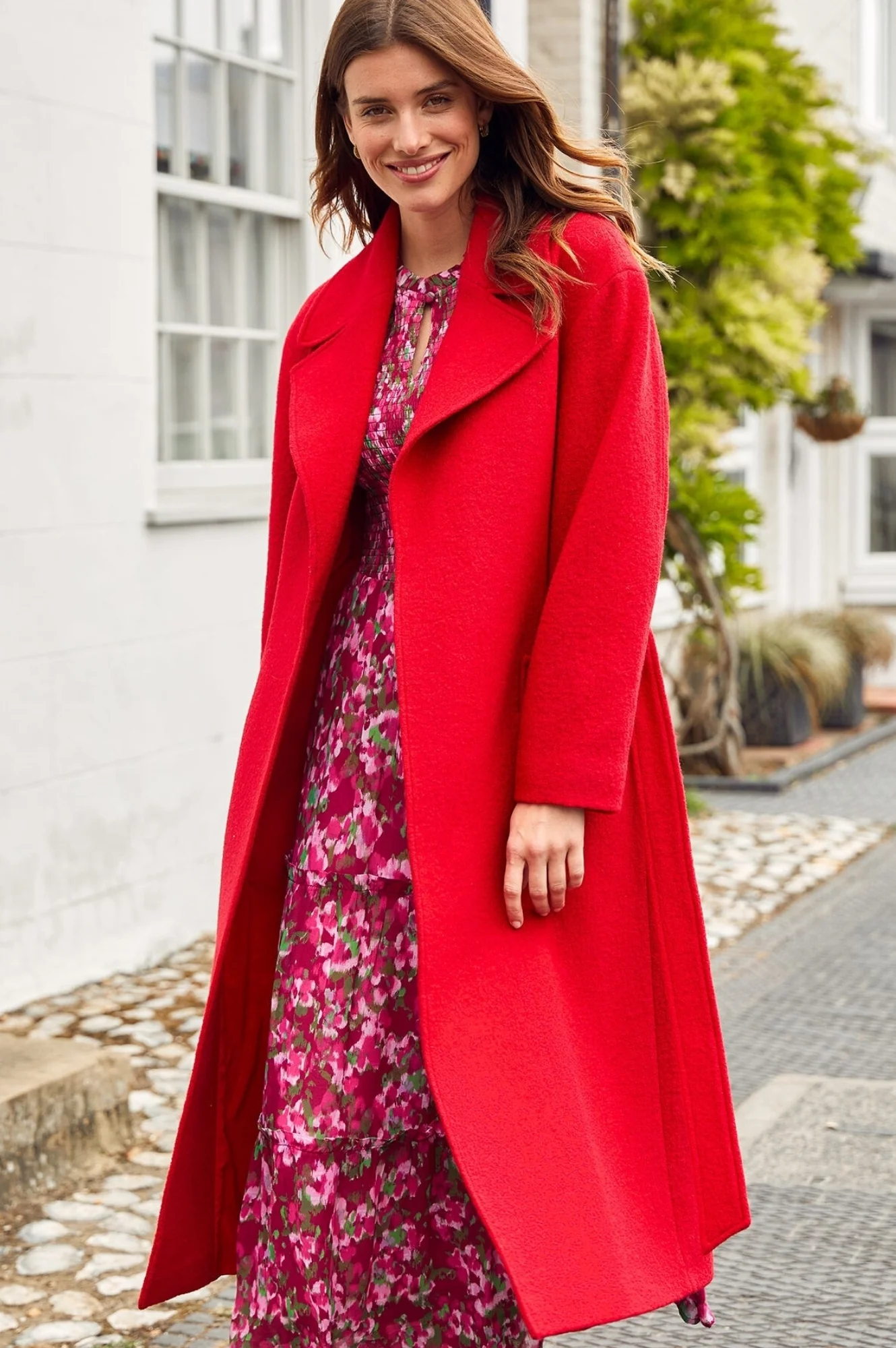 Wool Coat | Red