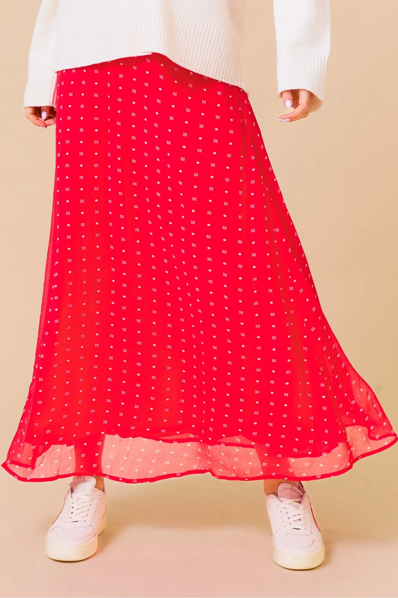 Kate Skirt | Polka Dot Red/White