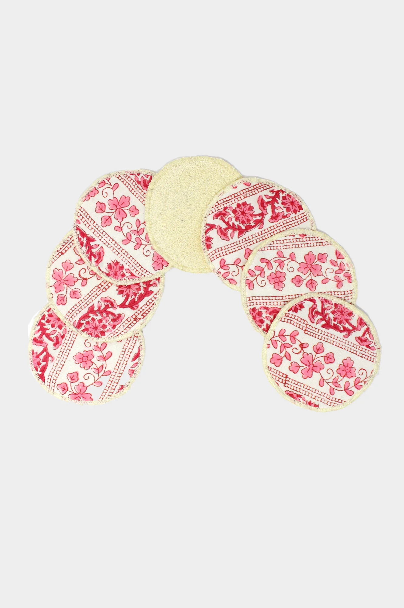 Face Pads | Linear Botanical Pink