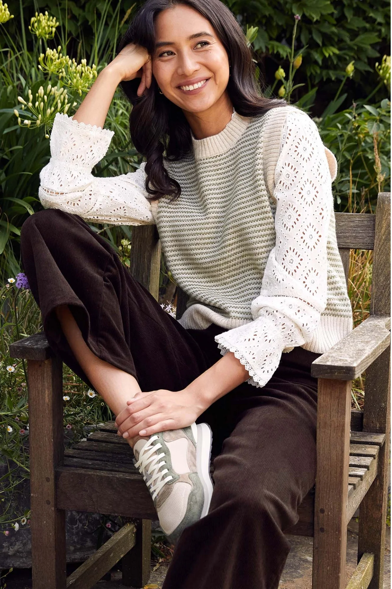 Brooke Stretch Corduroy Trouser | Chocolate