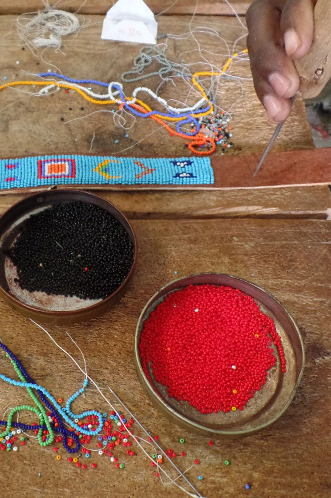 Shell Leather Belt | Multi