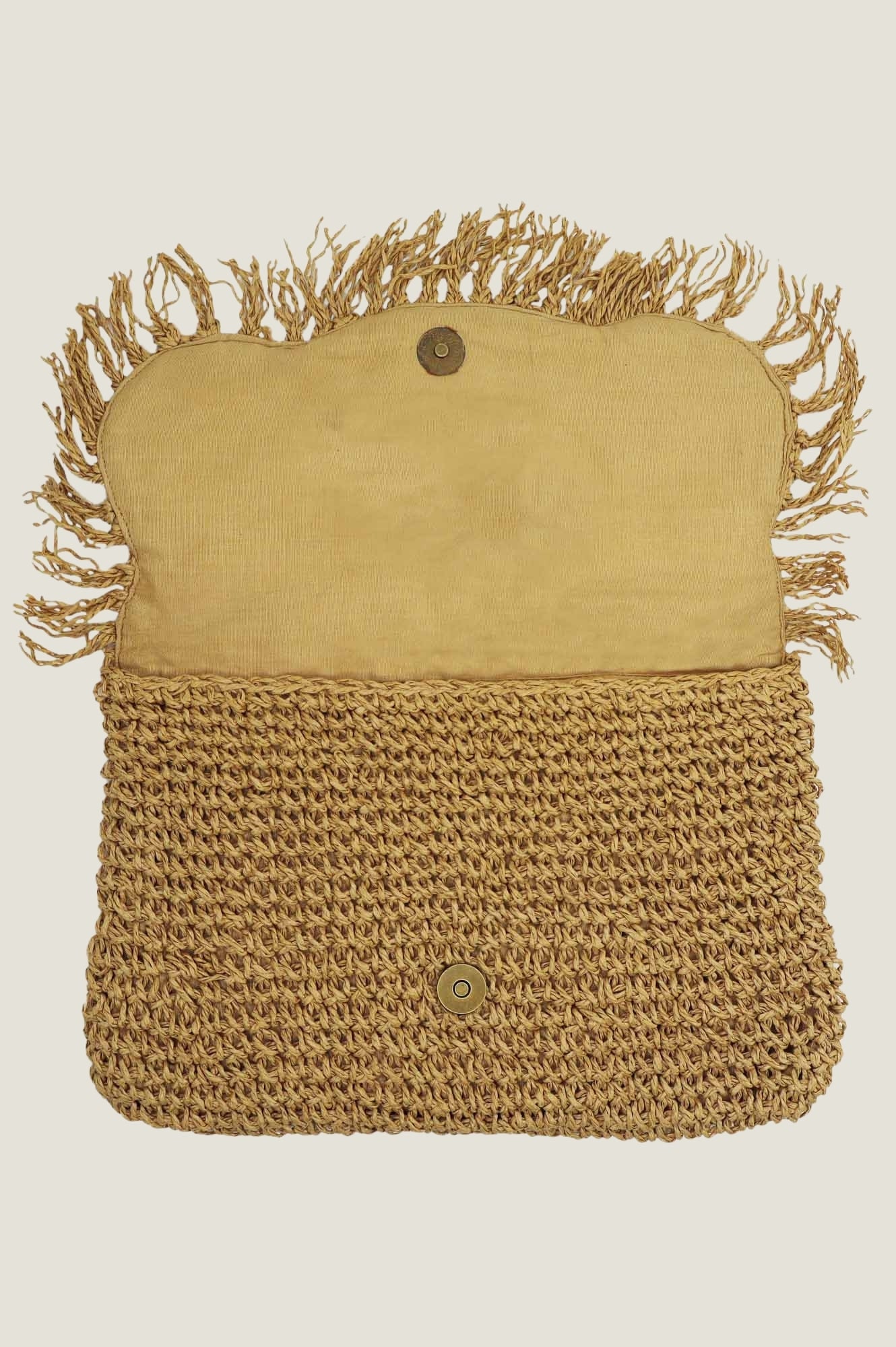 Sirene Raffia Clutch | Natural