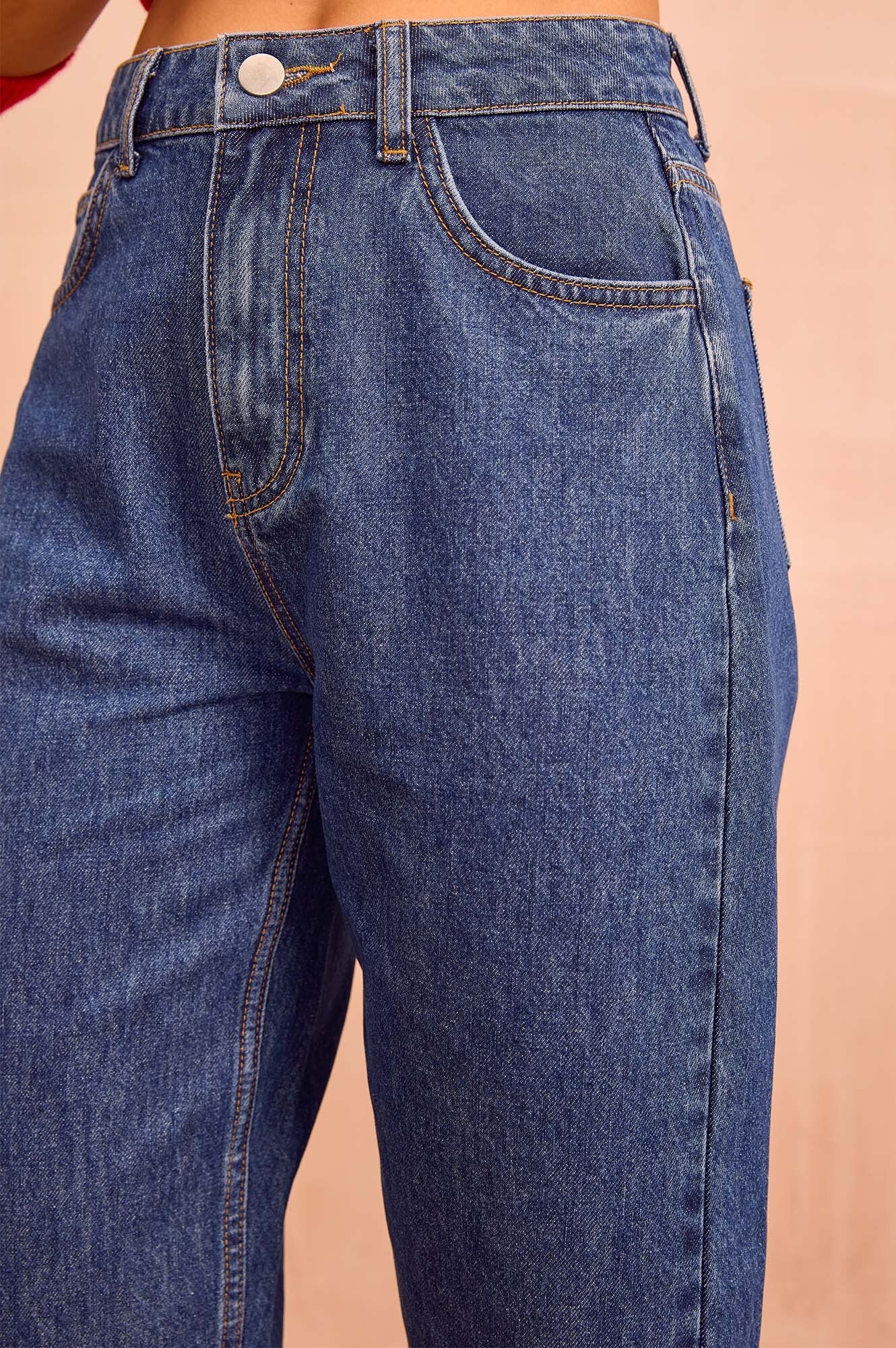 Organic Cotton Barrel Jean | Mid Wash