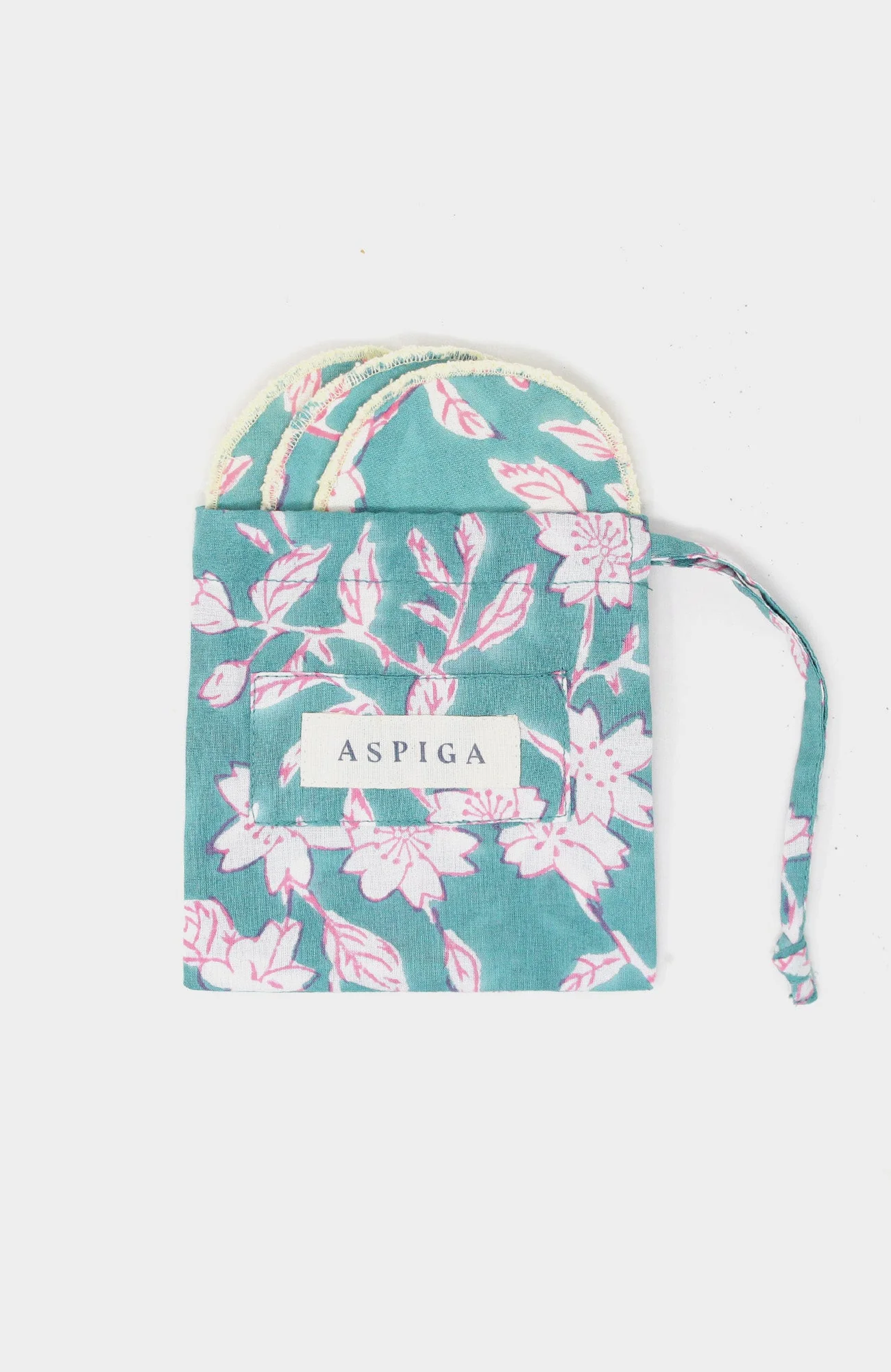 Face Pads | Japanese Flower Sea Green