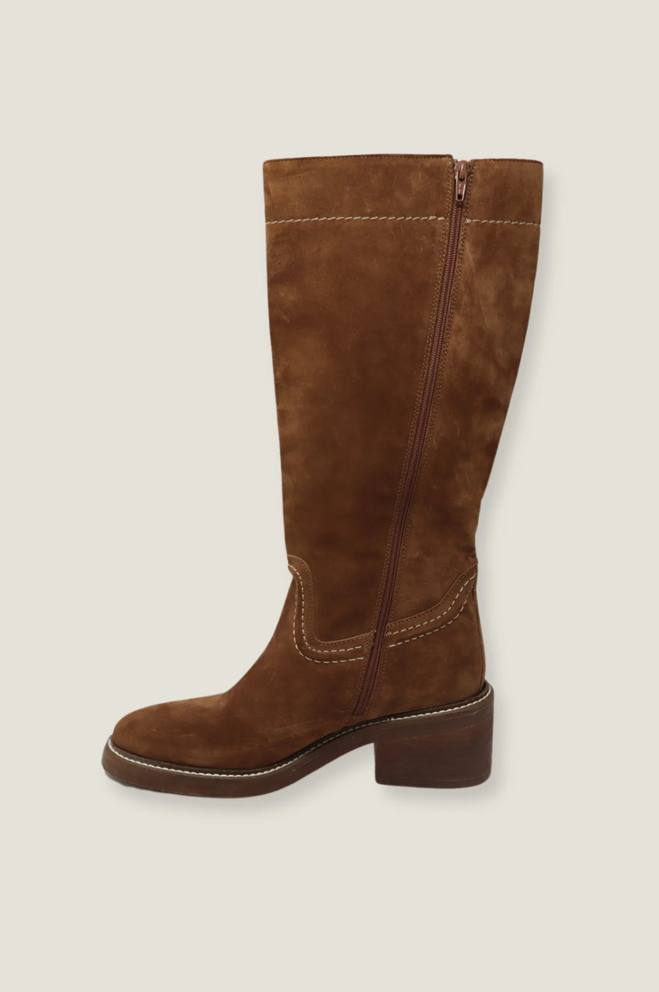ALPE Trento Knee High Suede Boot | Tan