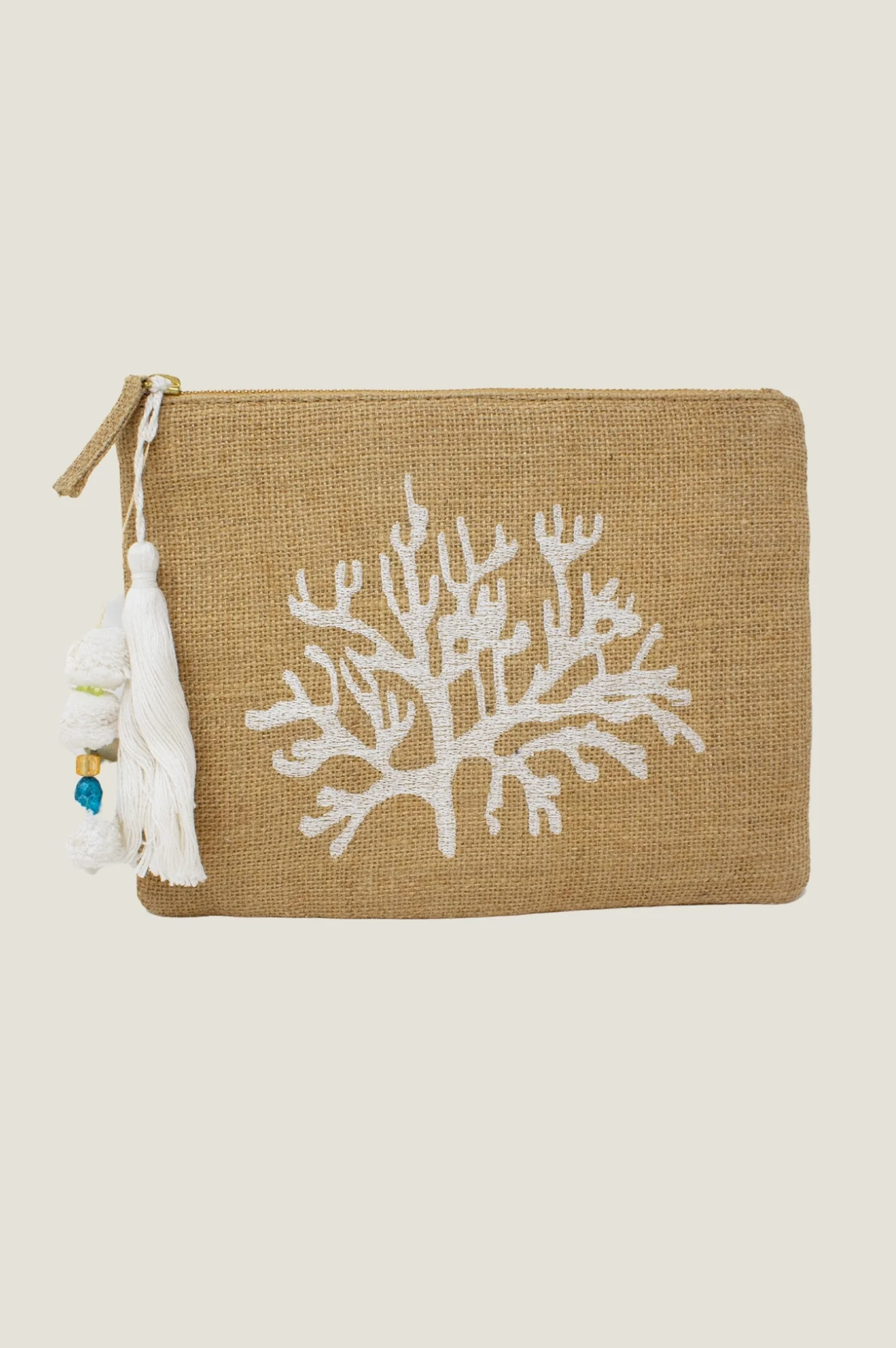 Coral Clutch | Natural/White