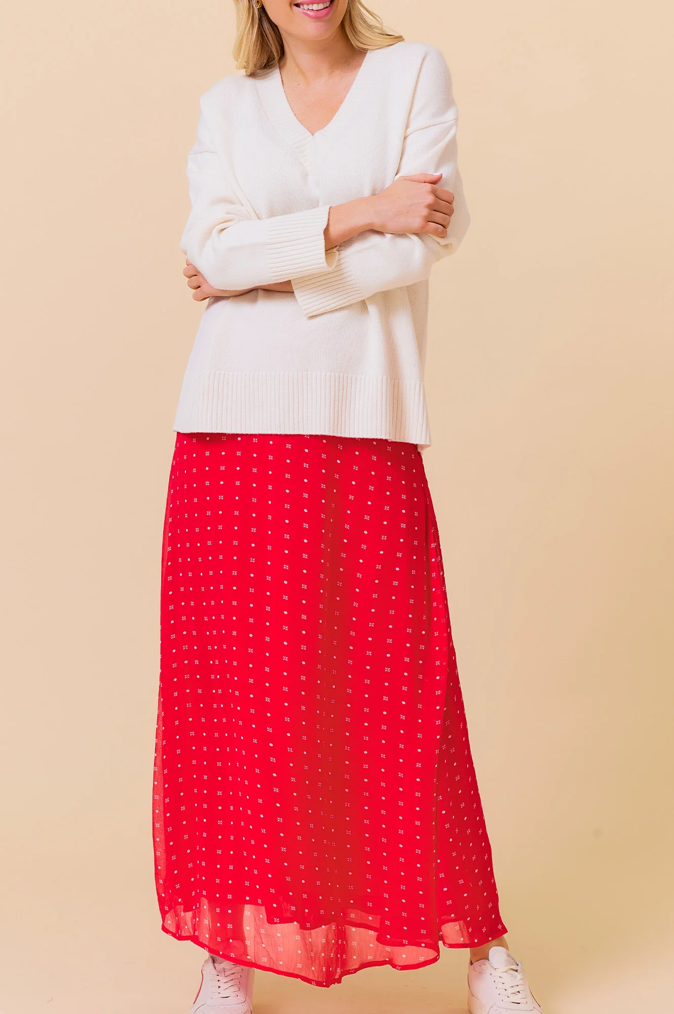 Kate Skirt | Polka Dot Red/White