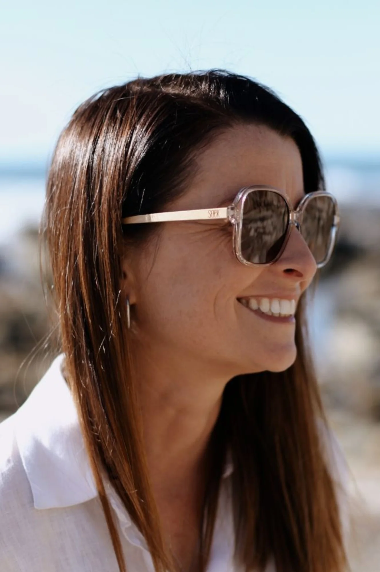 SOEK Scarlett Sunglasses | Champagne