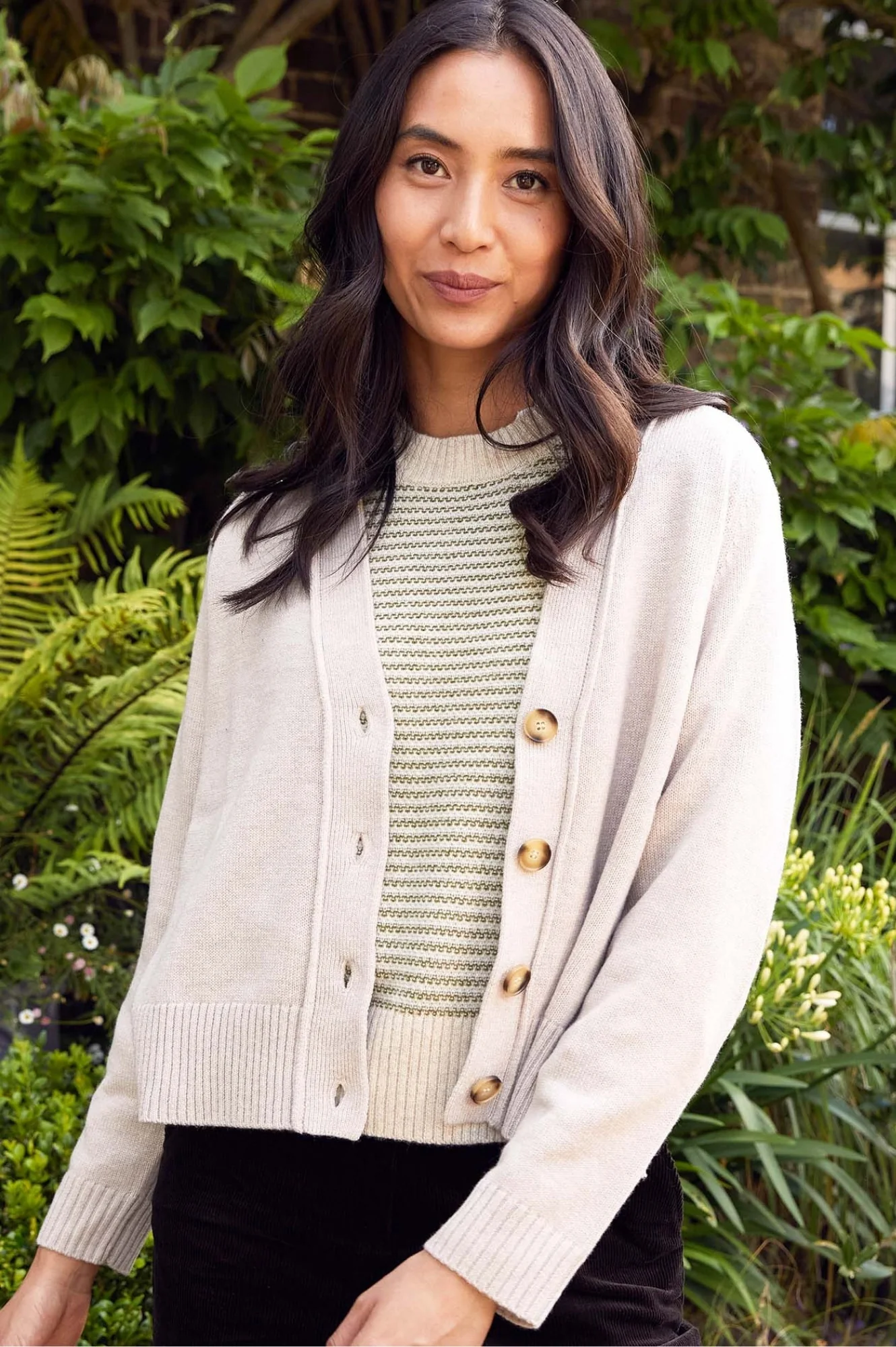 Merino Wool Swing Cardigan | Oat