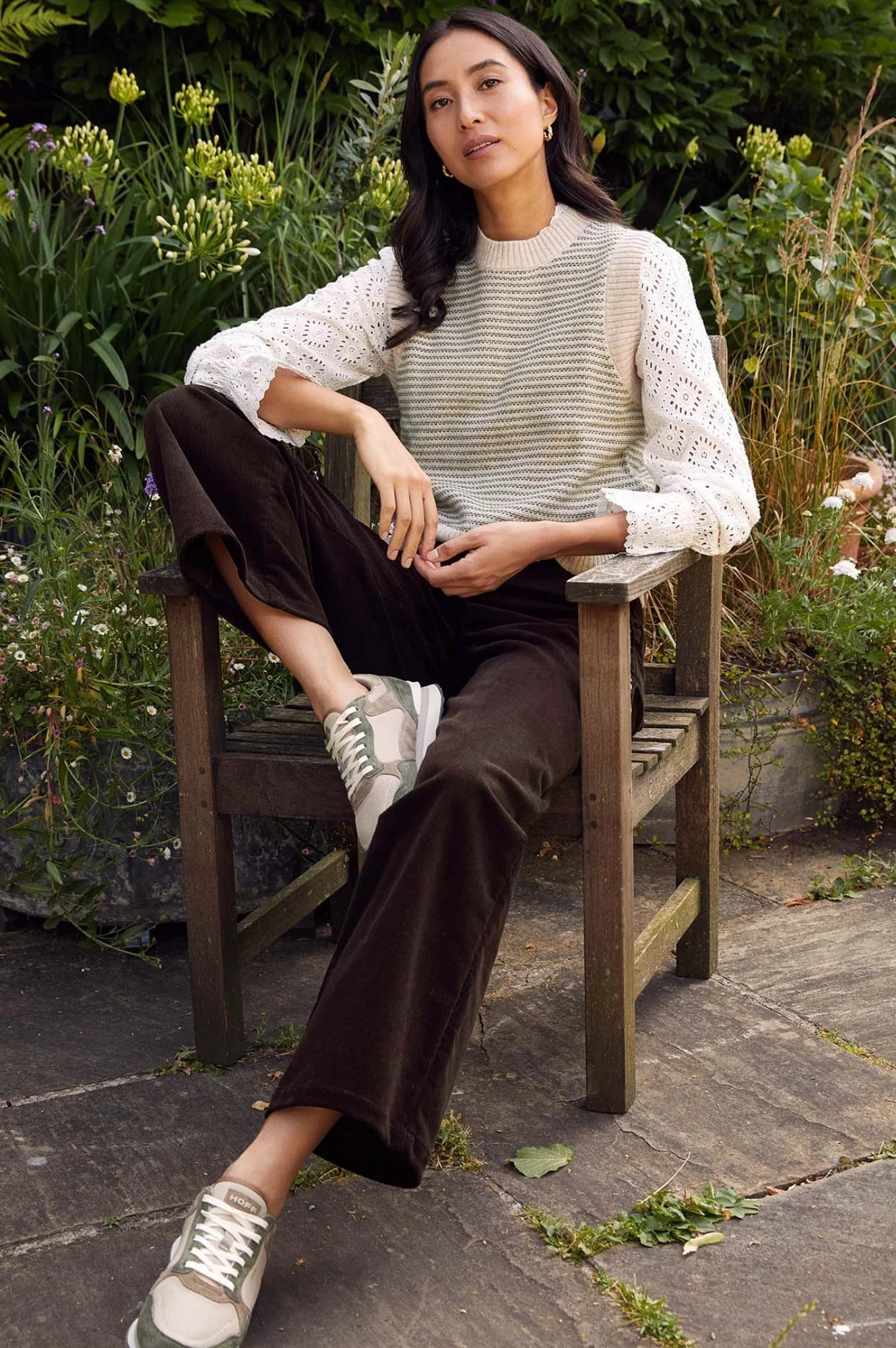 Brooke Stretch Corduroy Trouser | Chocolate