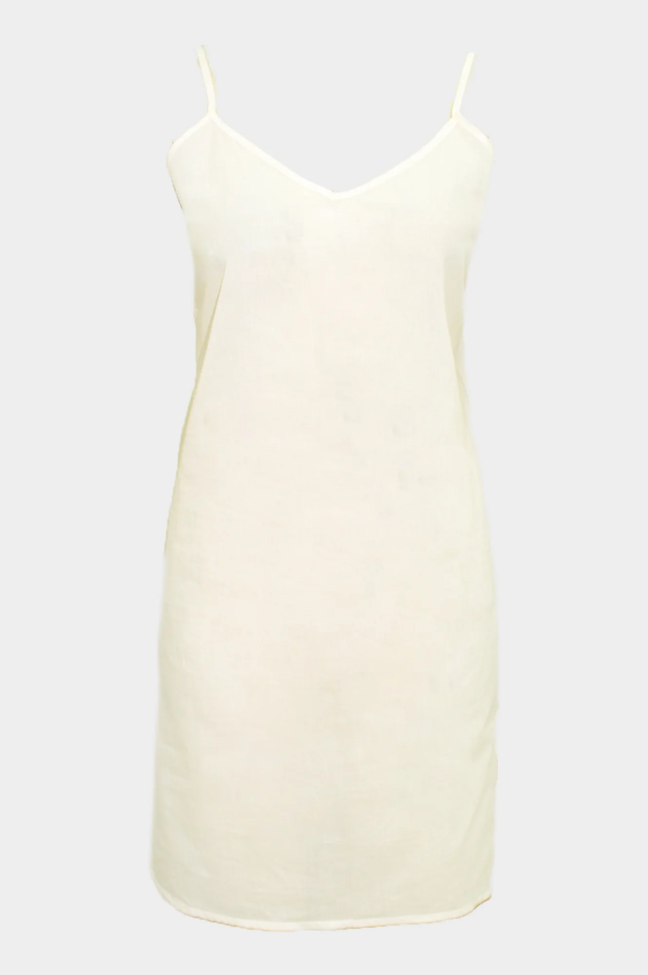 Cami V Midi Slip Dress | Neutral
