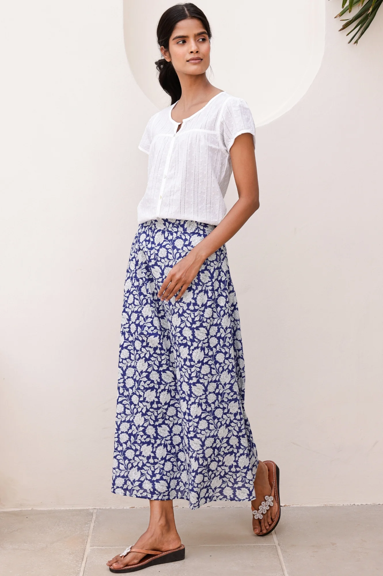 Lisbon Cotton Dobby Shirt | White