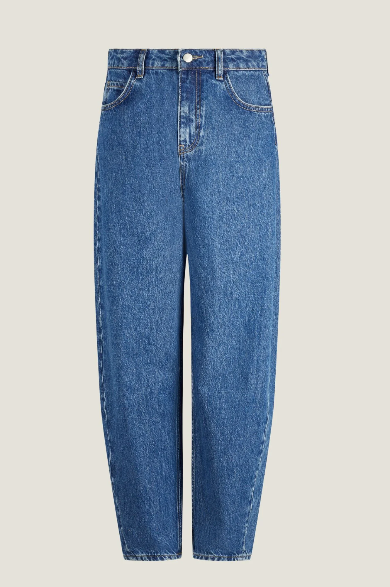 Organic Cotton Barrel Jean | Mid Wash