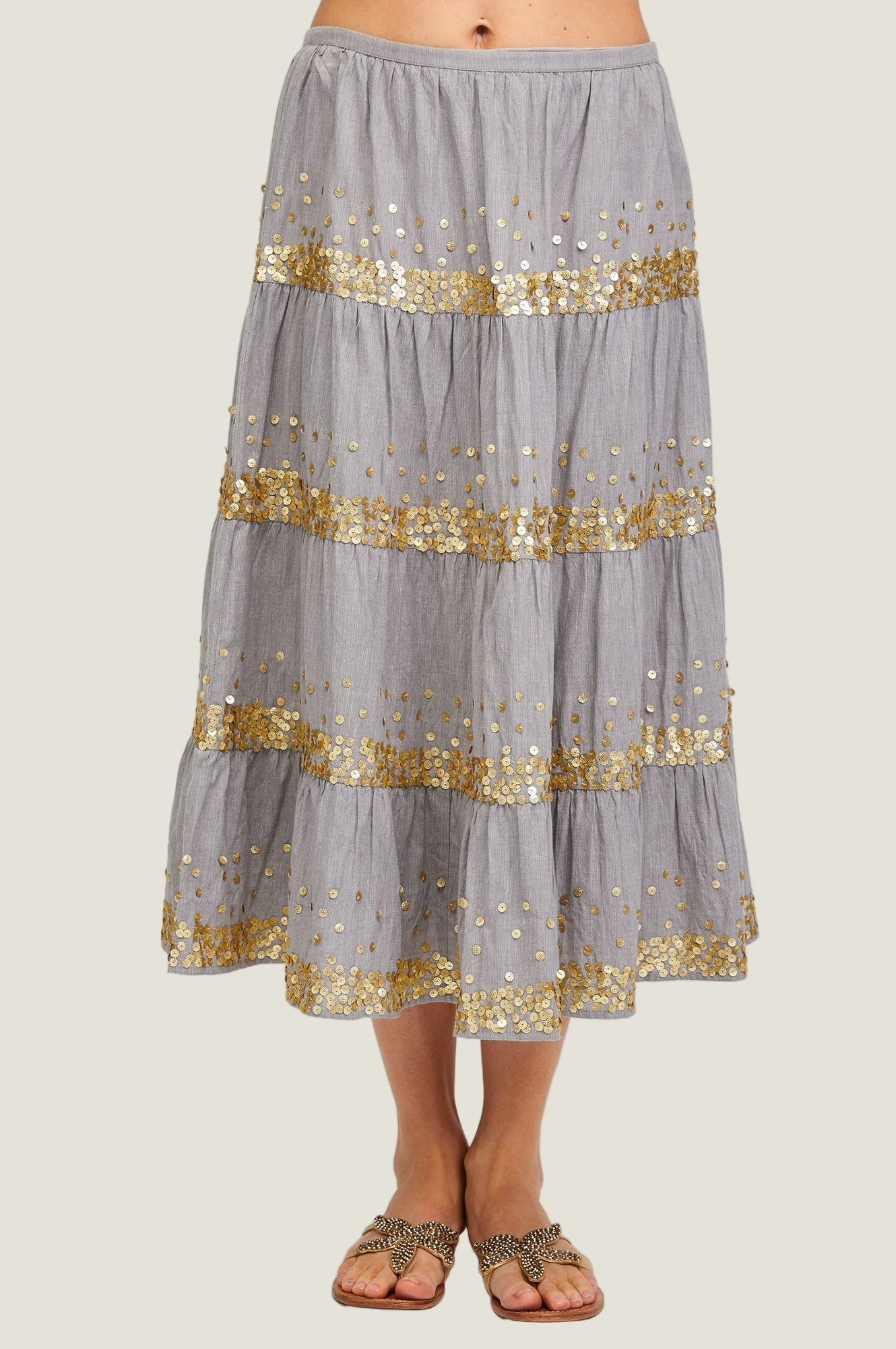 Starfish Leather Sandals | Gold