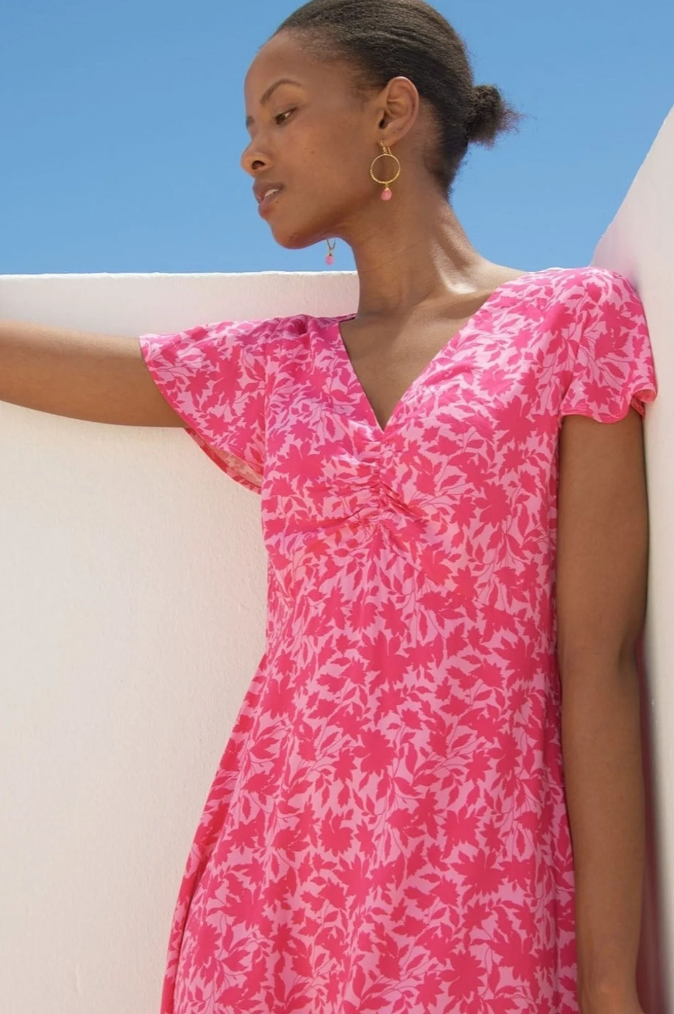 Felicity EcoVero™ Dress | Pink/Pink