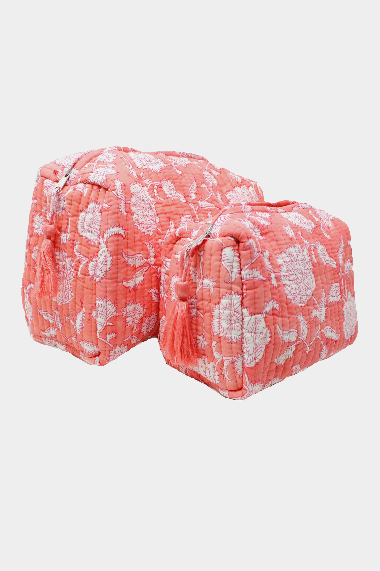 Large Wash Bag | Flower Coral