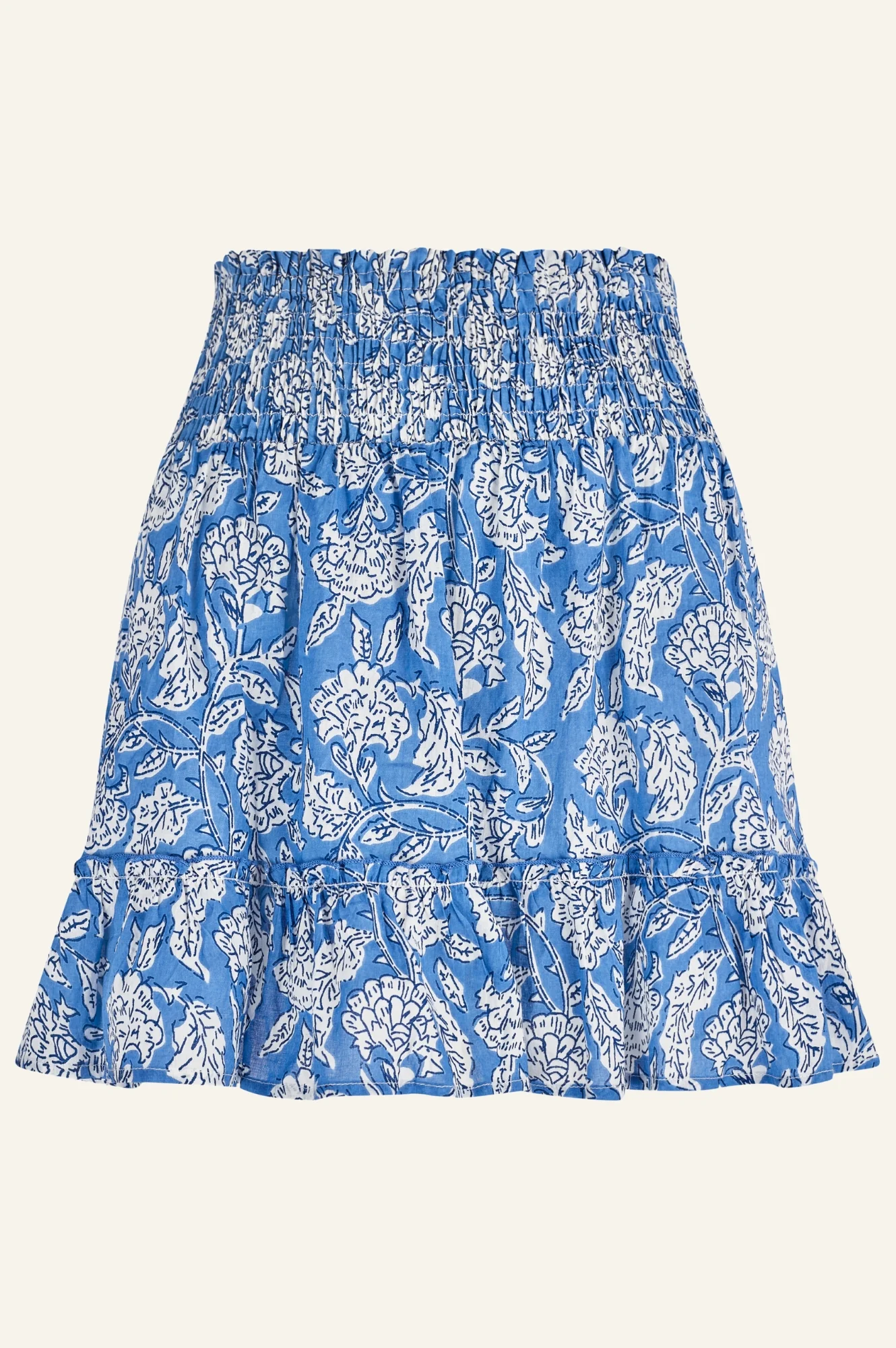 Emani Organic Cotton Skirt | Dianthus Blue/White