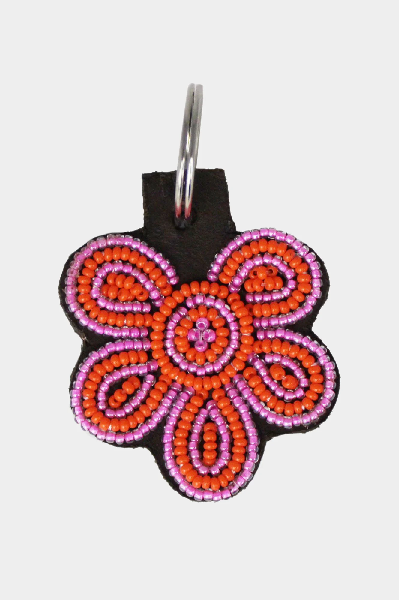 Flower Keyring | Pink/Orange