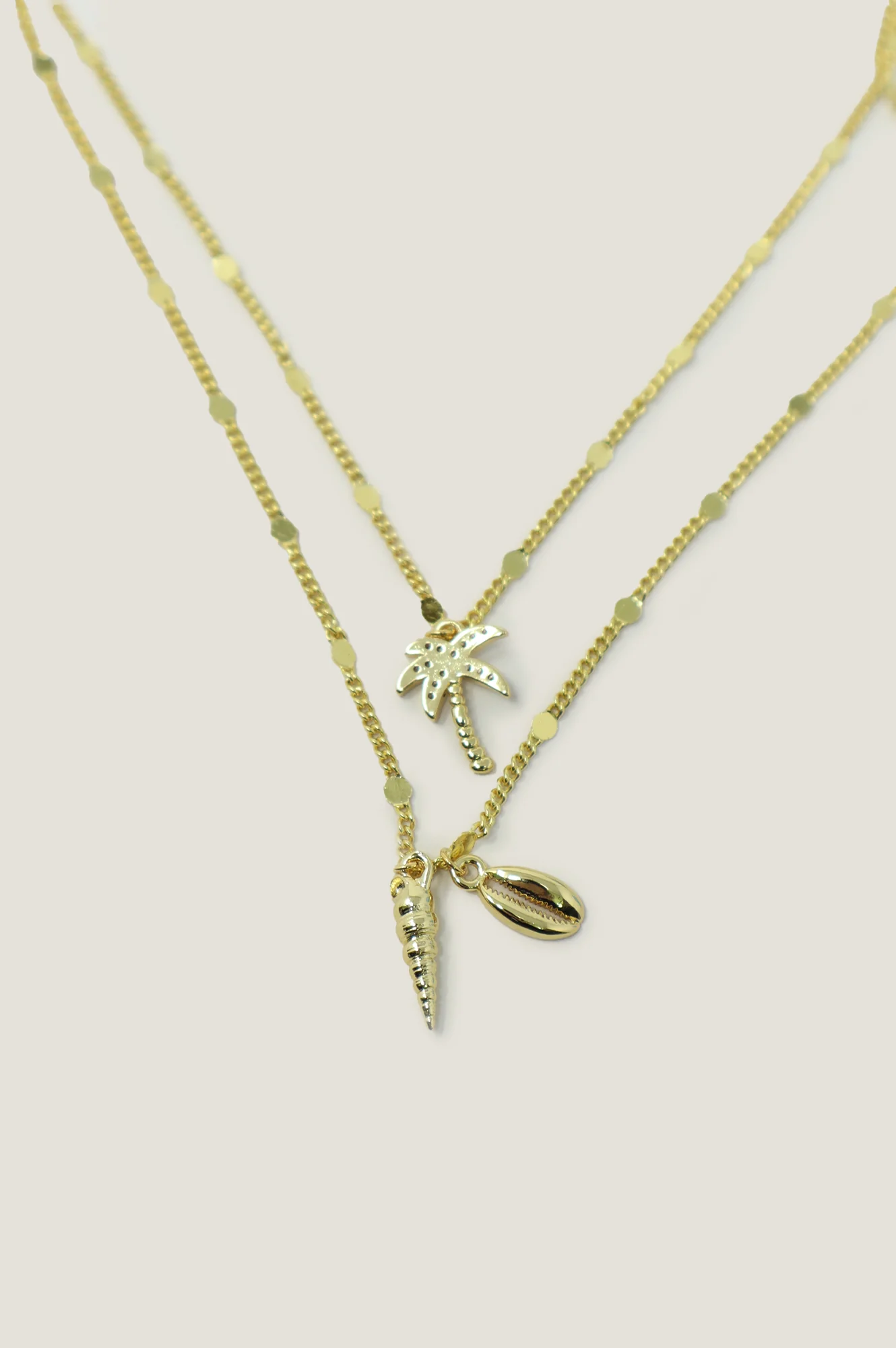 ASHIANA Island Charm Necklace | Gold