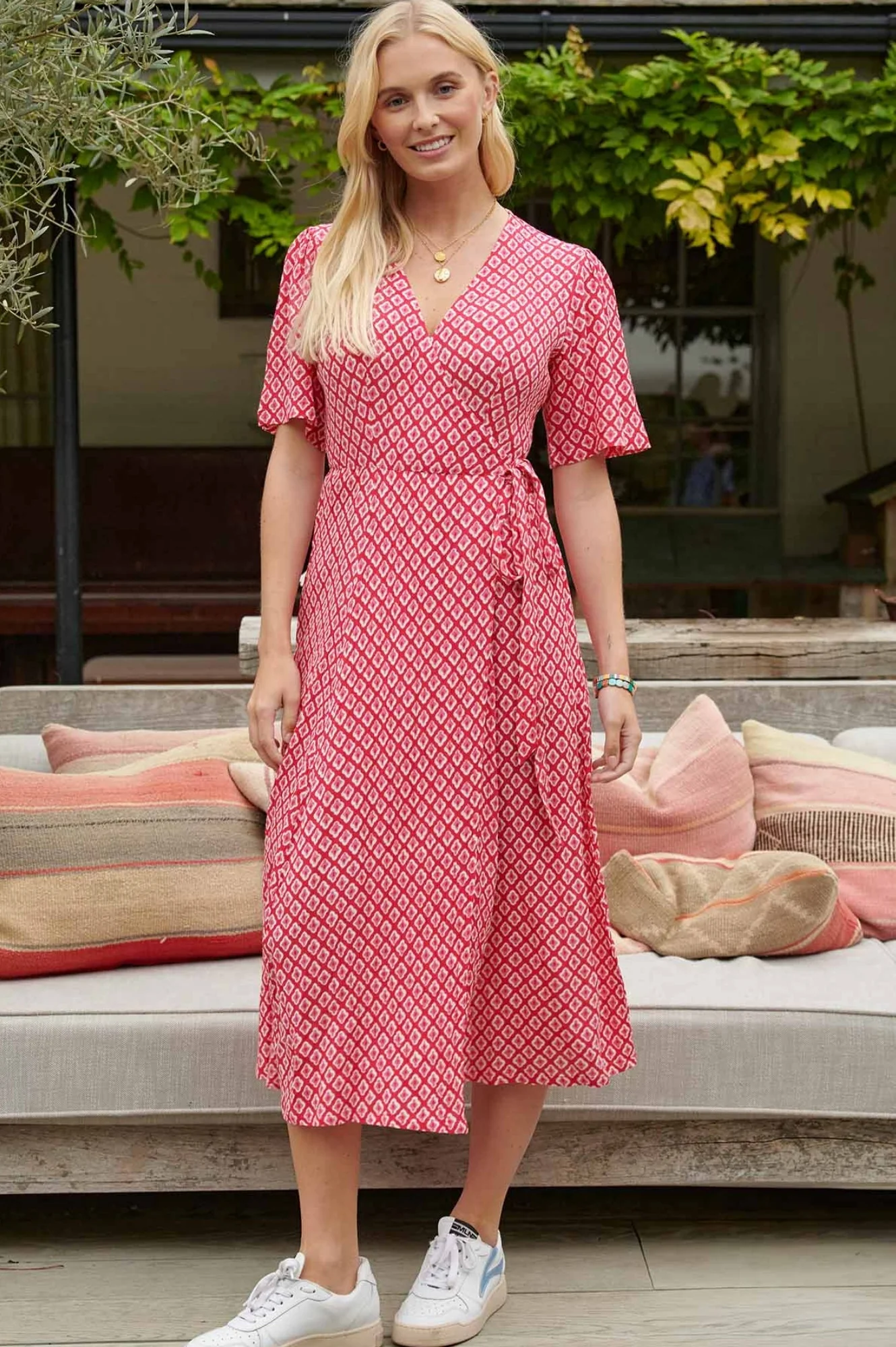 Shelley Wrap Dress | Cerise/Pink