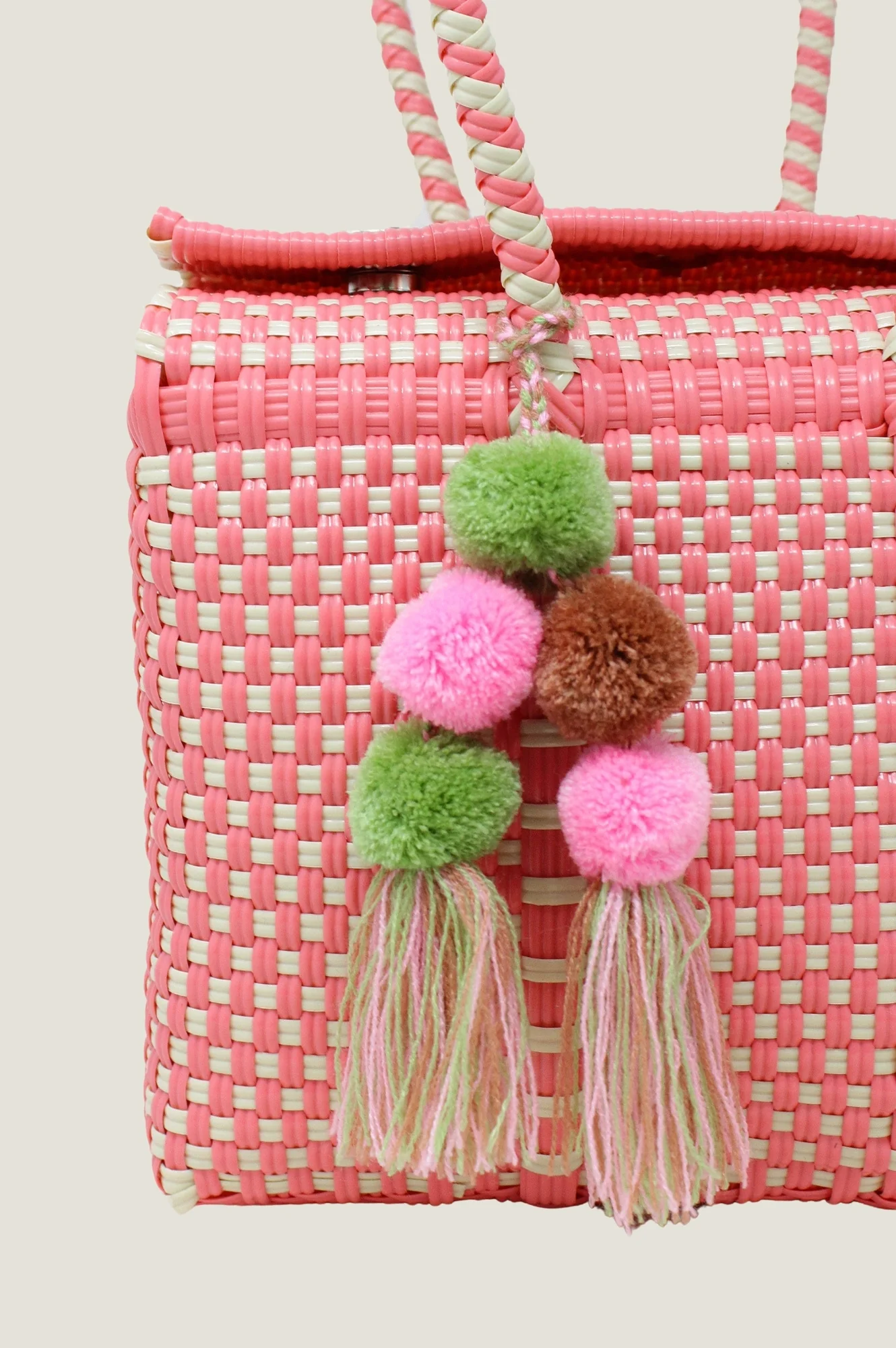 Bombon Mini Tote | Coral/Bone