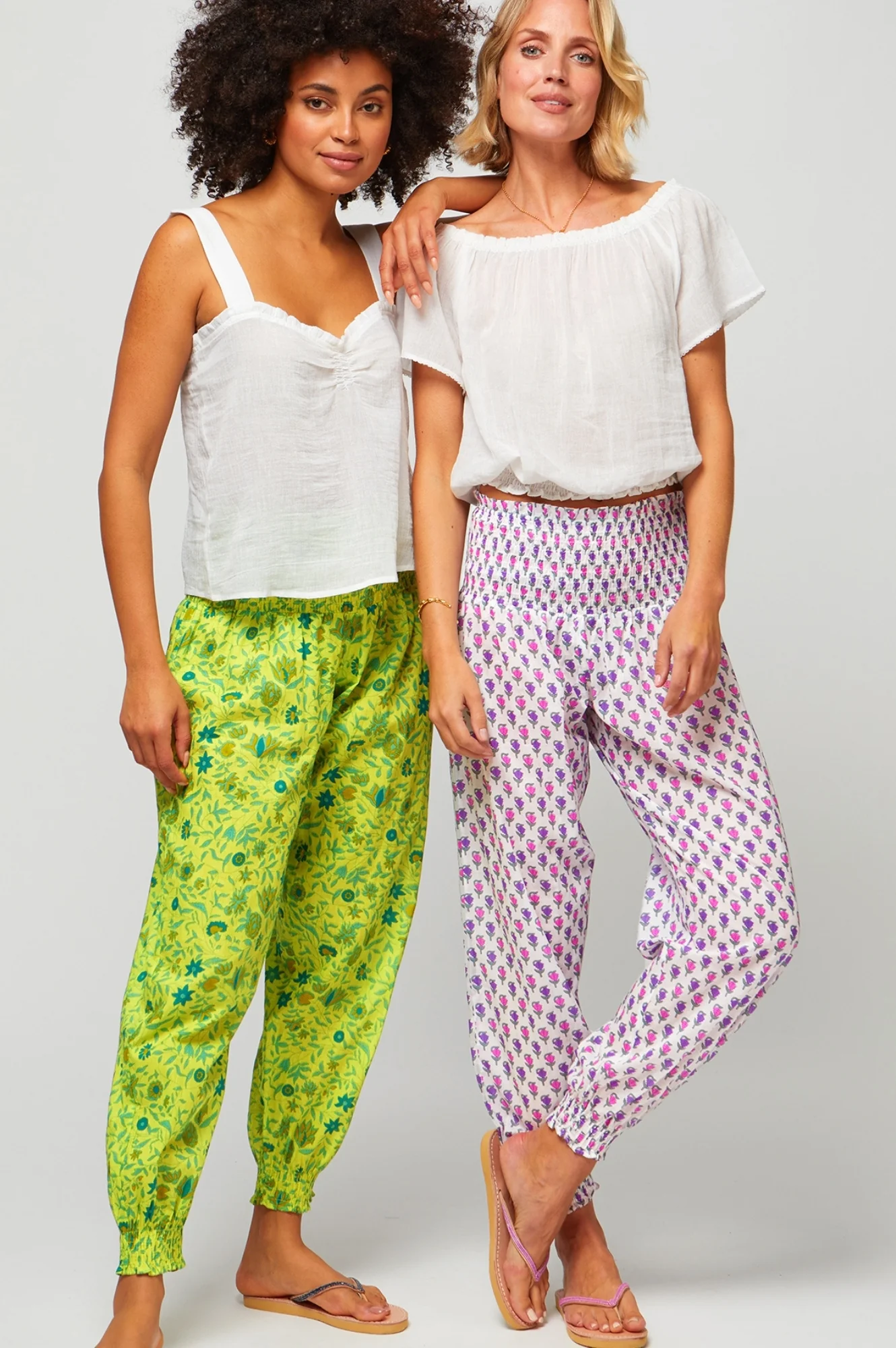 Piper Lace Trim Top | White