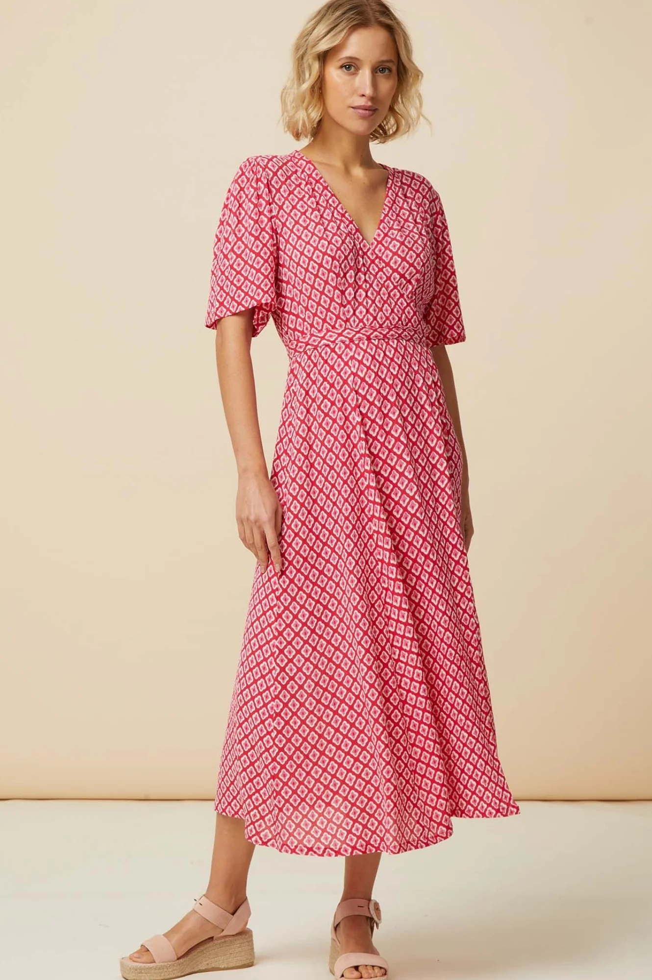 Shelley Wrap Dress | Cerise/Pink