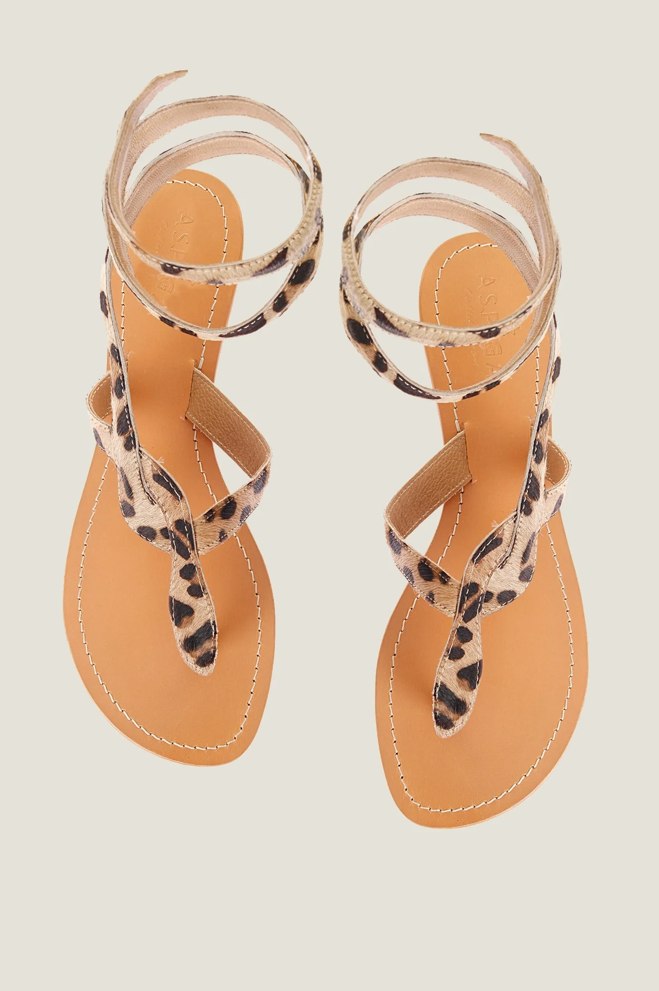 Cobra Wrap Sandals | Leopard