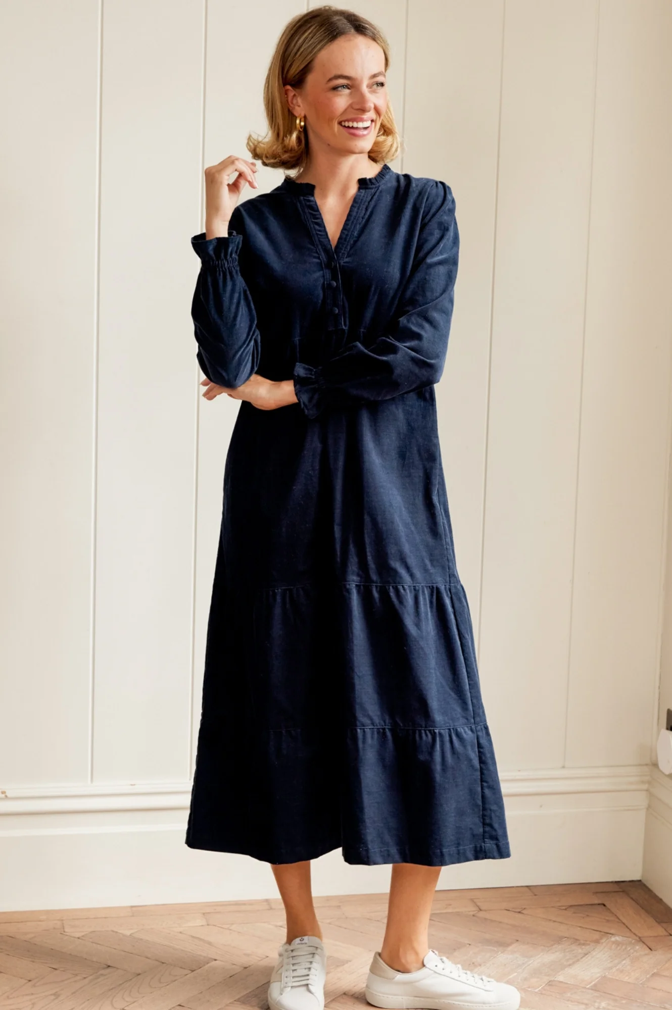 Liv Corduroy Dress | Ink