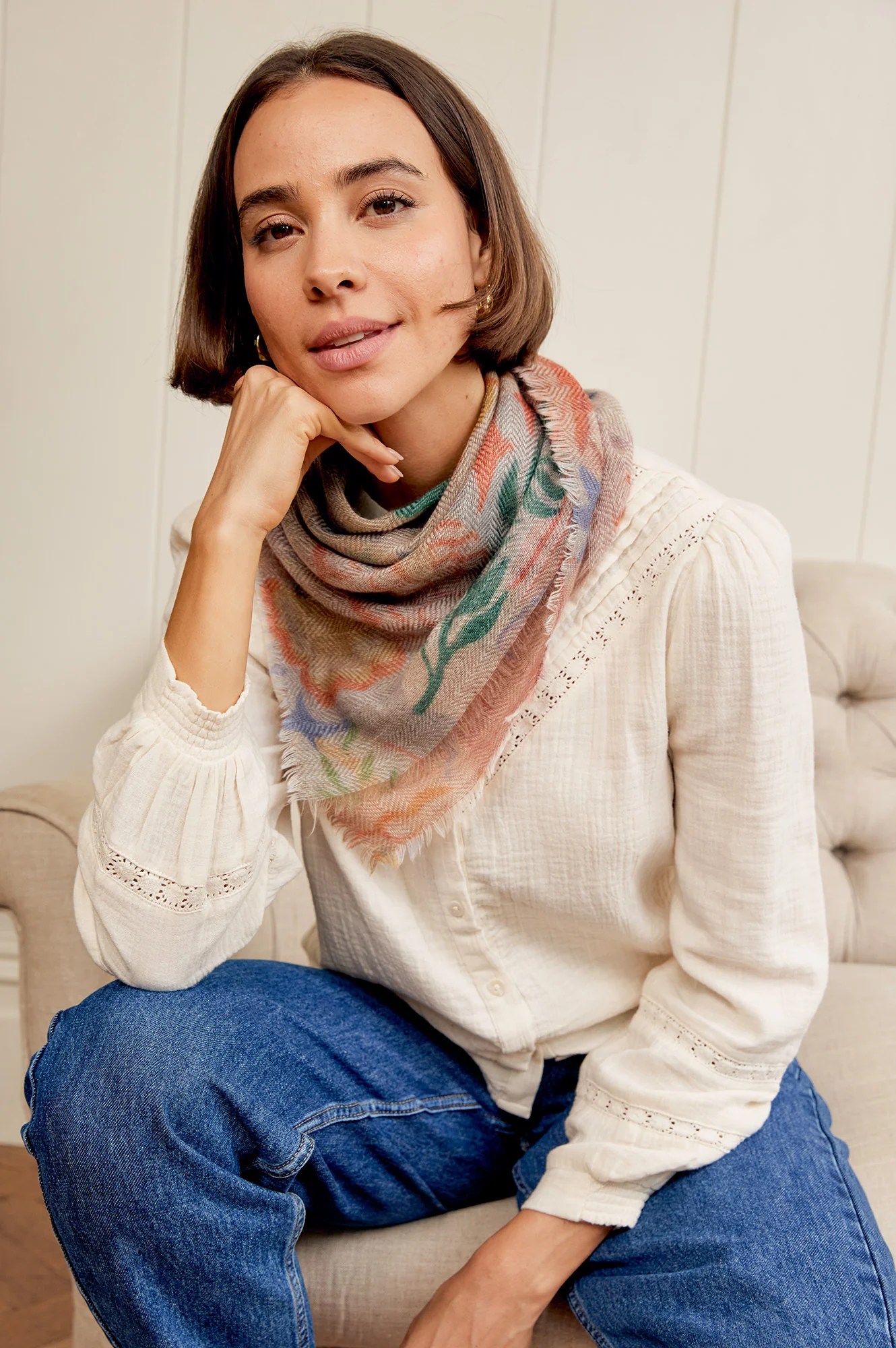 OMBRE Mystical Motif Scarf | Multicoloured