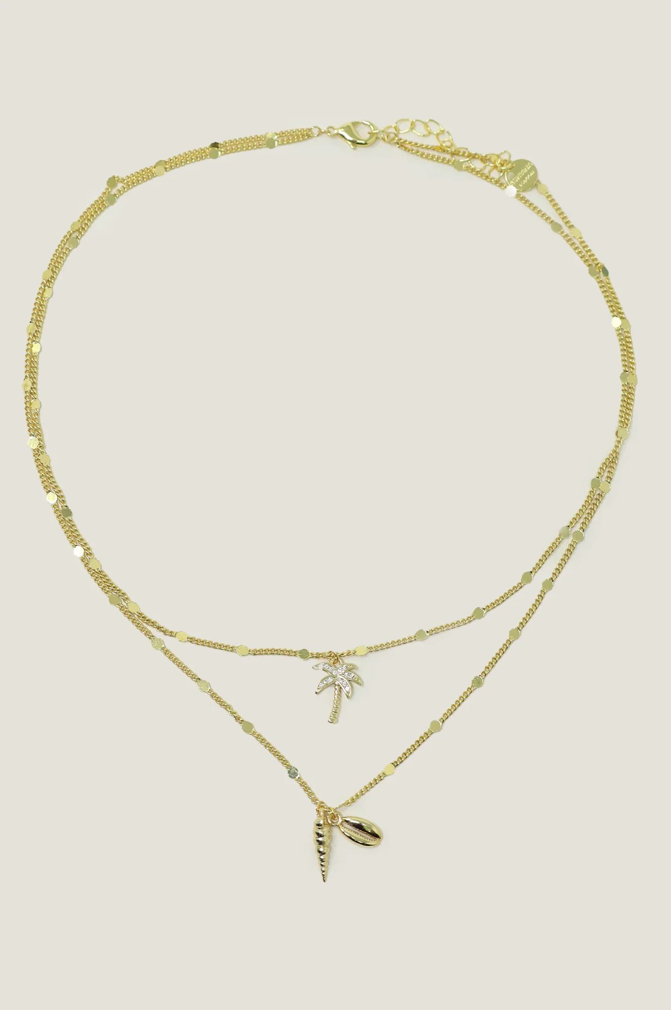 ASHIANA Island Charm Necklace | Gold