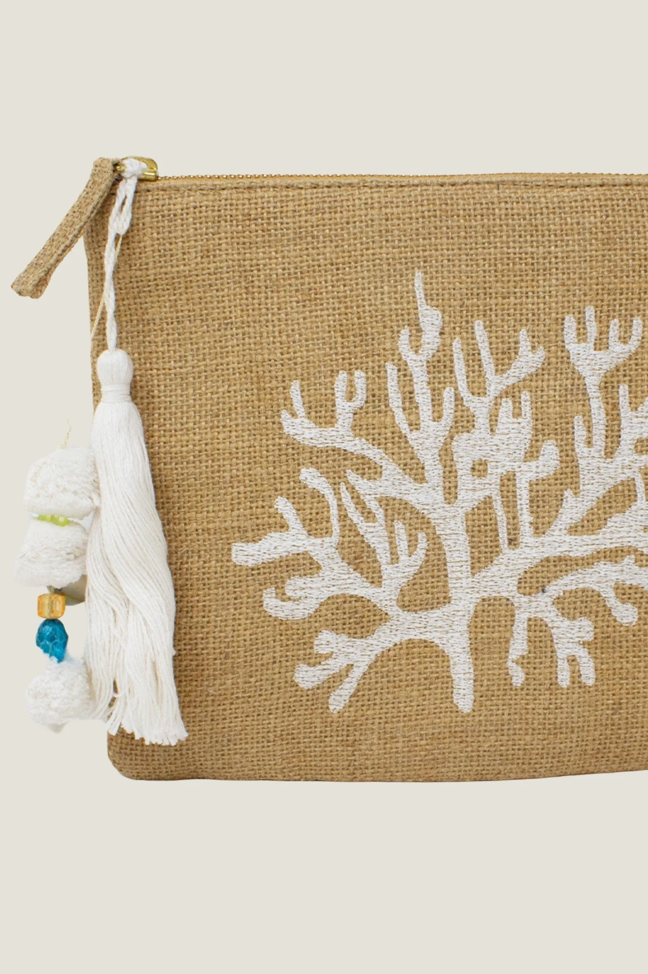 Coral Clutch | Natural/White