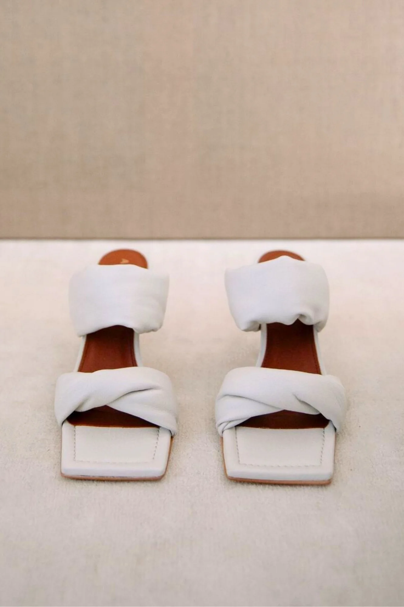 Twist Strap Sandals | Off White